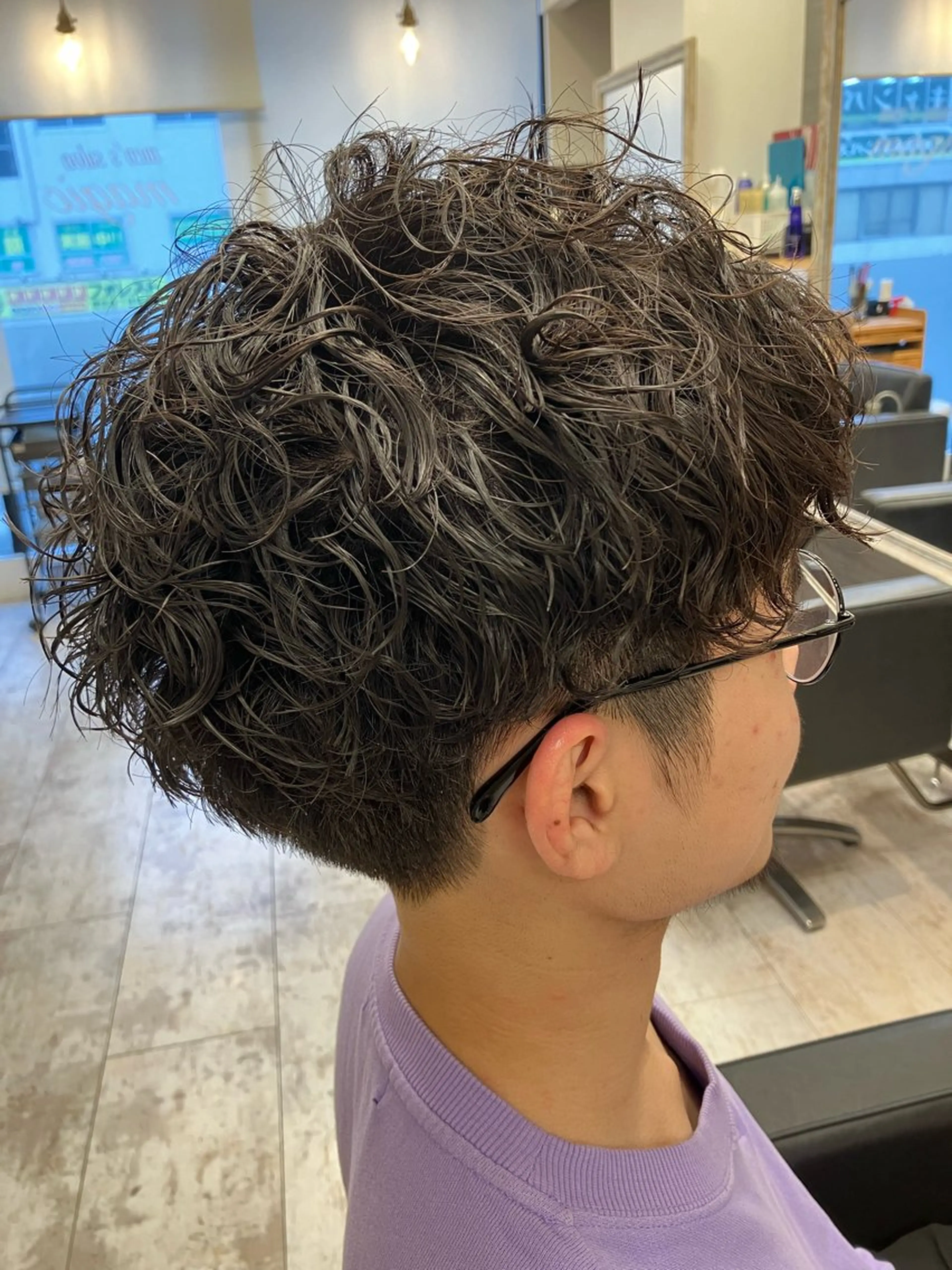 パーマ メンズ カット パーマ メンズ特化/パーマ/ フェードWATARUのヘアスタイル