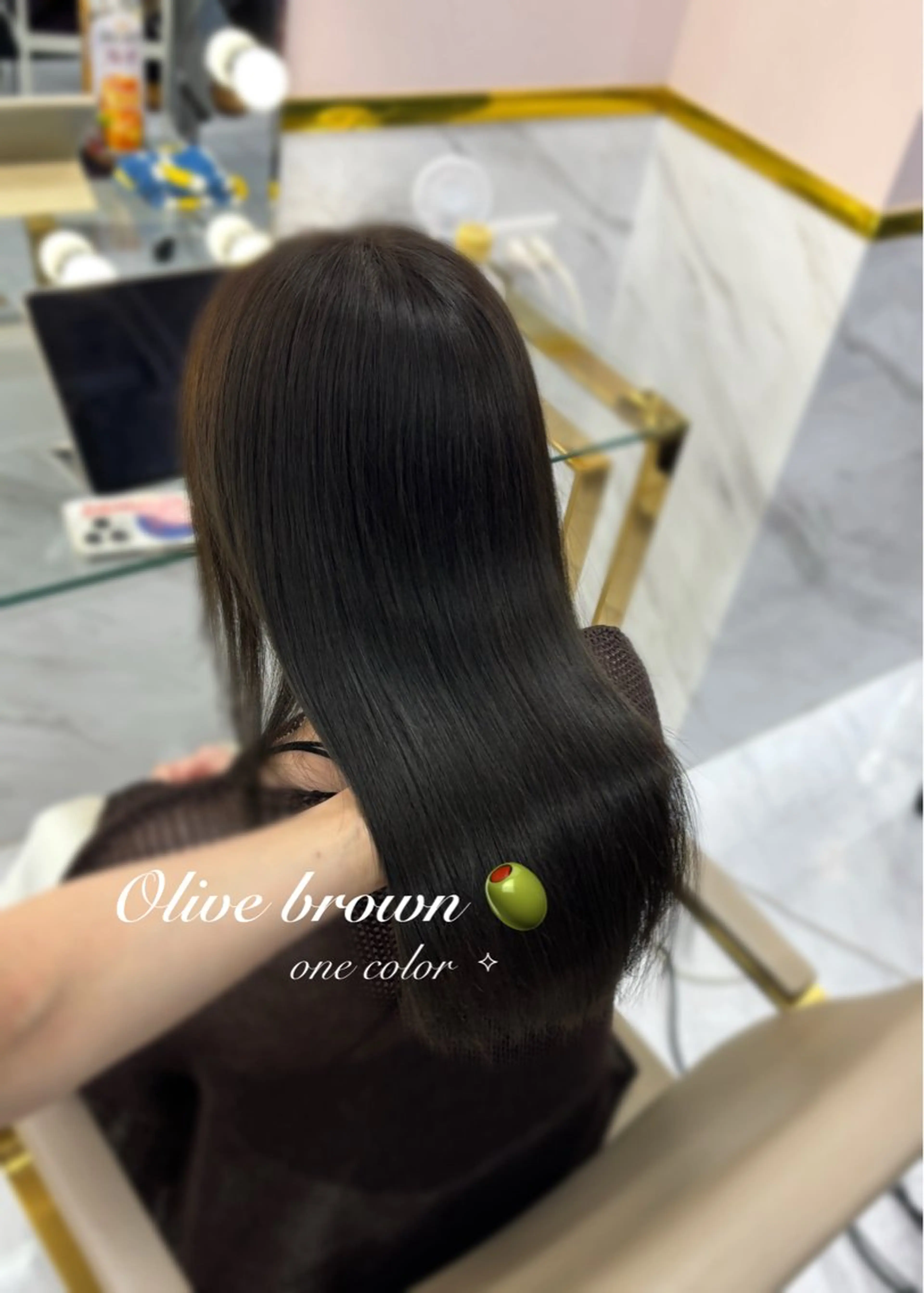 ミディアム カラー 岡山 愛のヘアスタイル