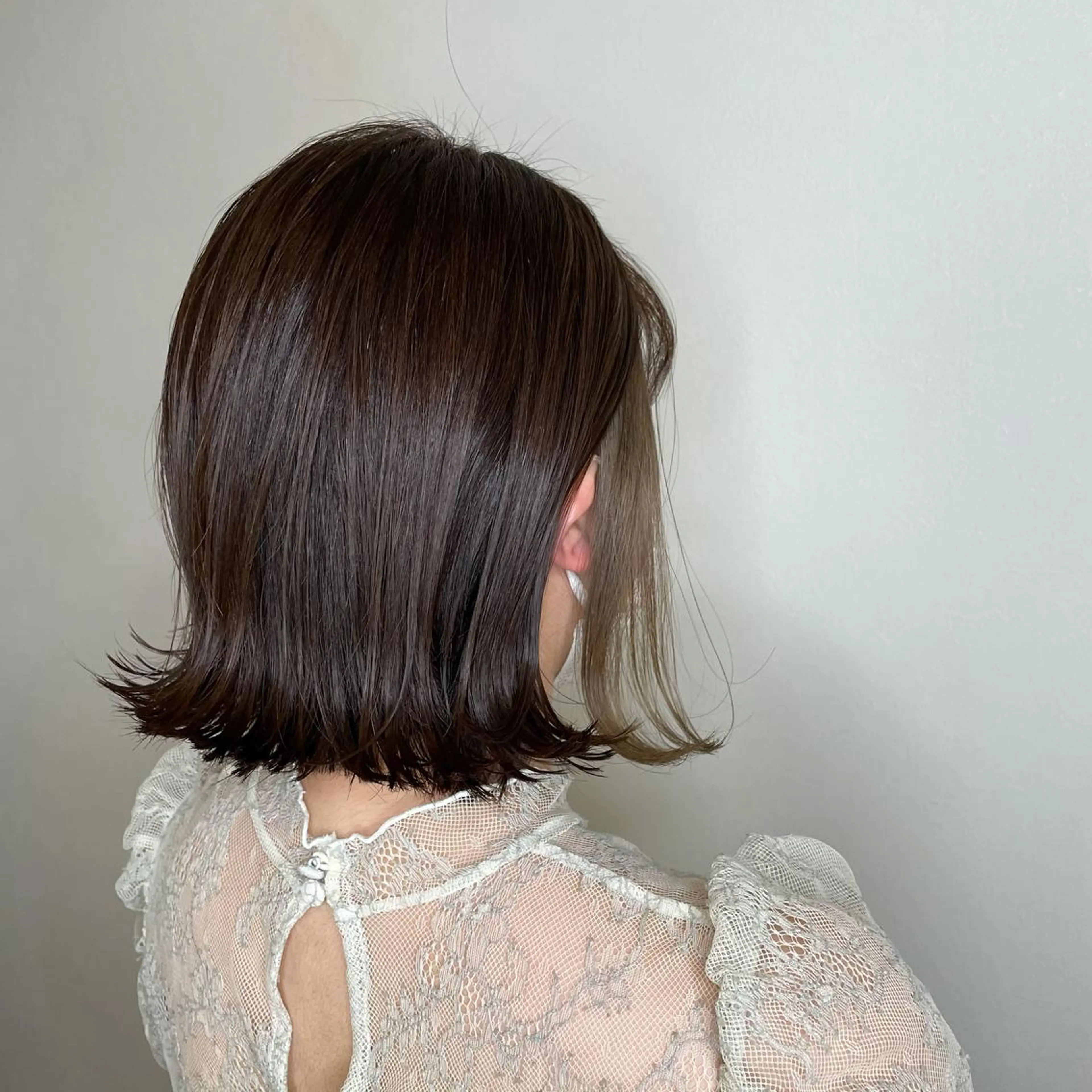 ミディアム 3Dハイライト ハイライト 髪質改善 韓国風ヘア トリートメント KAGAMI HIROSHIのヘアスタイル