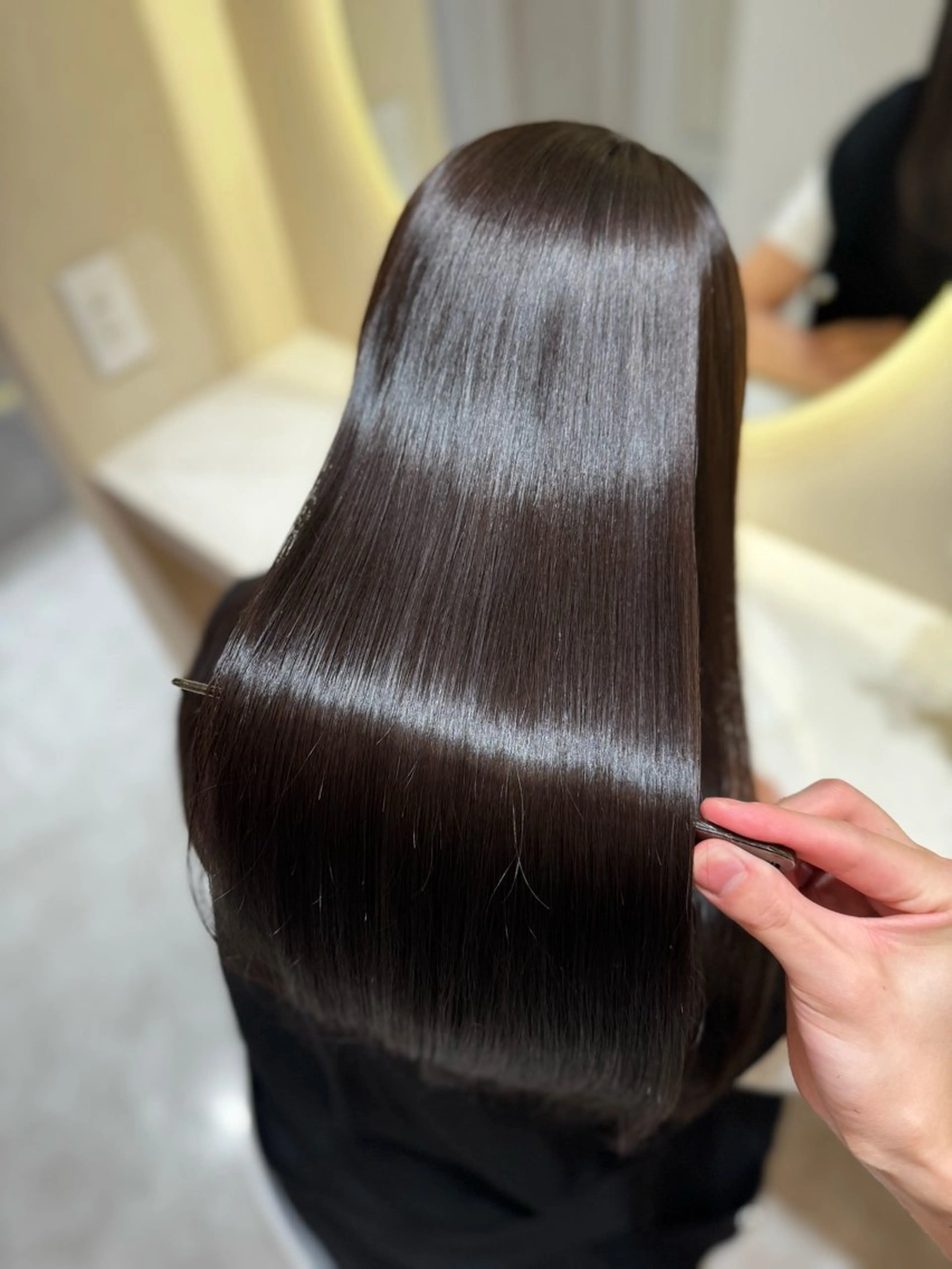 ロング カット トリートメント 韓国式縮毛矯正カラー 💎TAICHIのヘアスタイル
