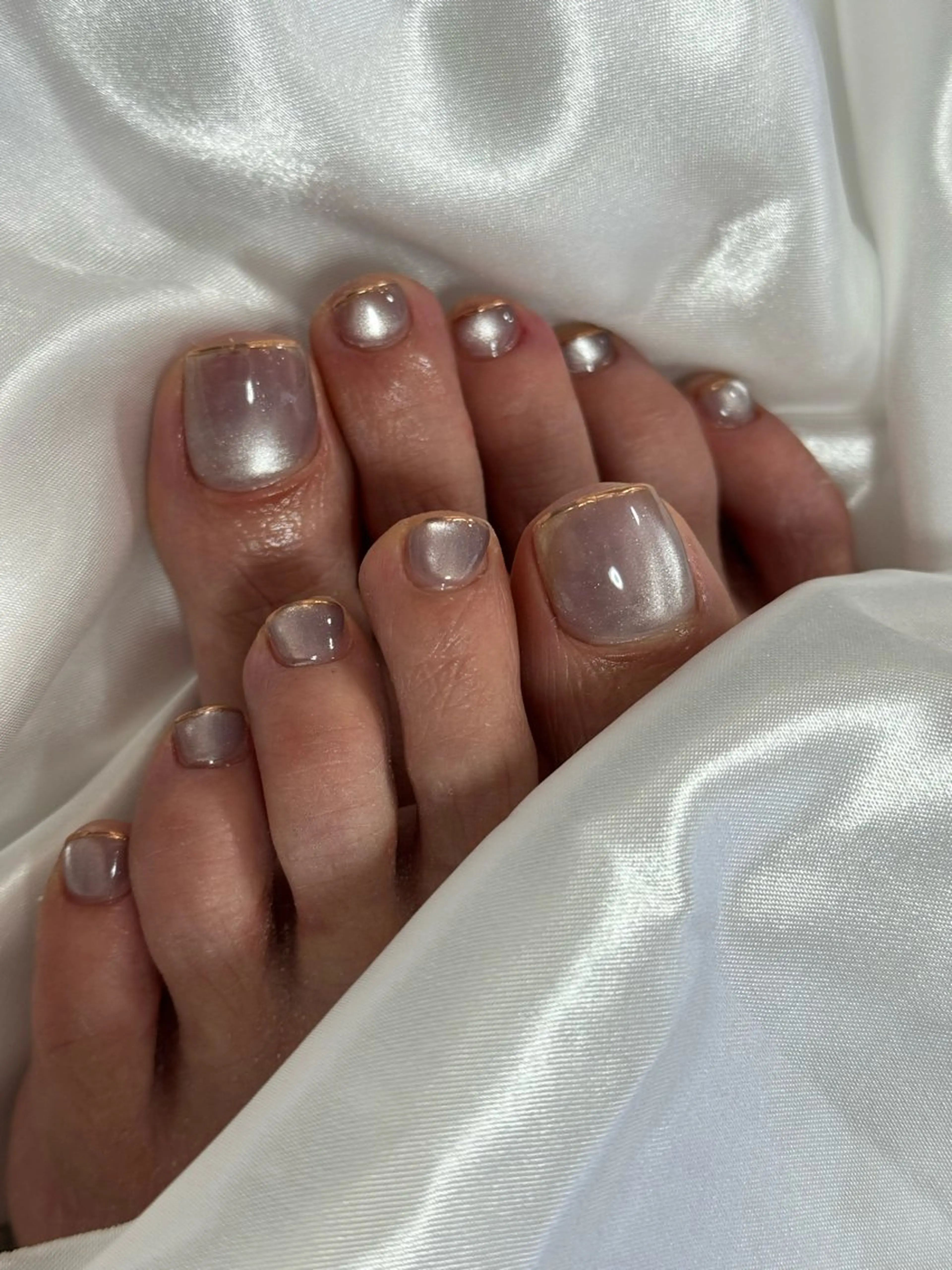 ネイル フットネイル フレンチネイル ジェルネイル 氷ネイル・うるうるネイル マグネットネイル フットネイル flowers nailのネイルデザイン