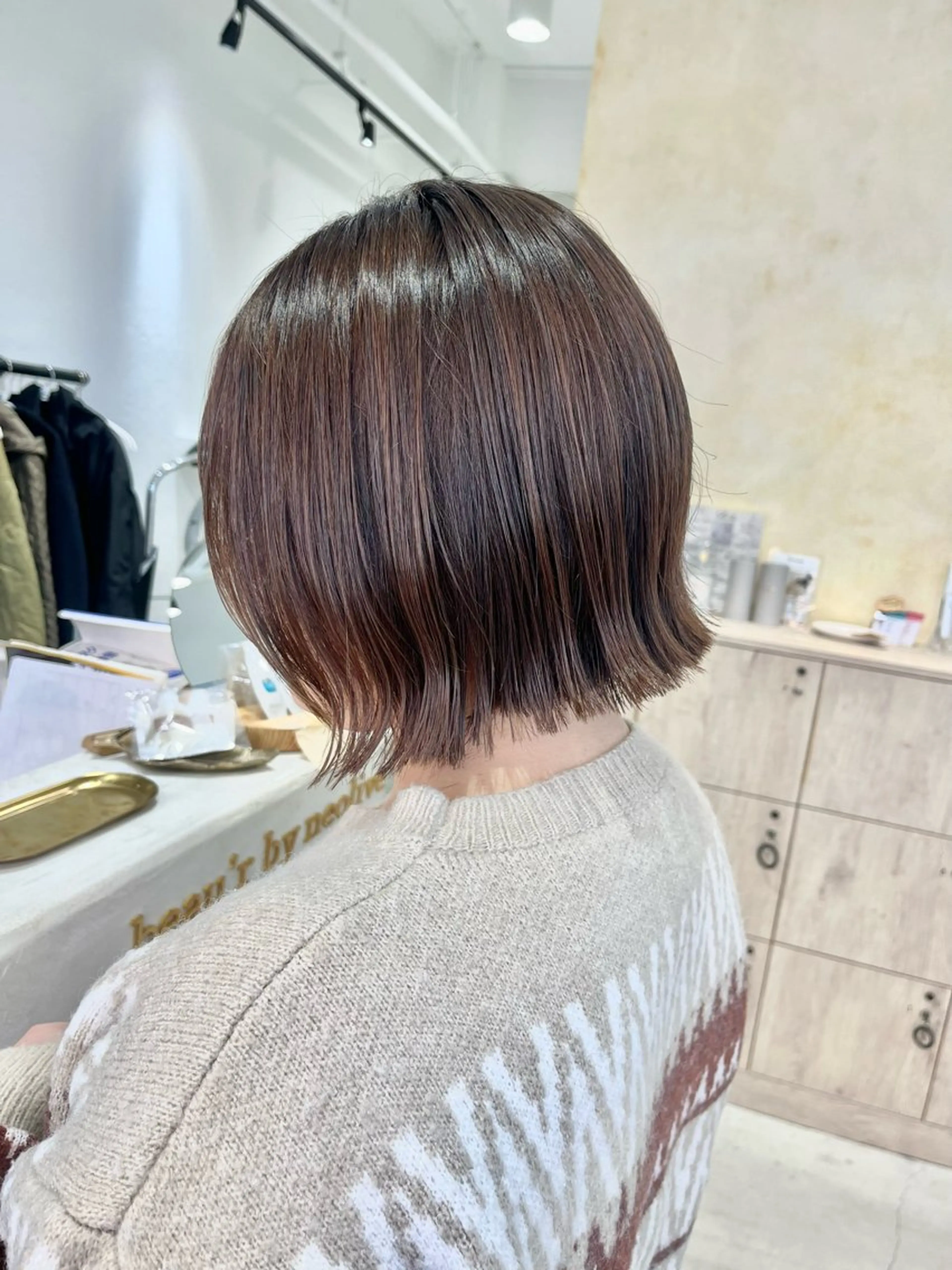 ショート カラー カット ヘアカラー トリートメント ボブ/美髪矯正 /佐藤　奈巳のヘアスタイル