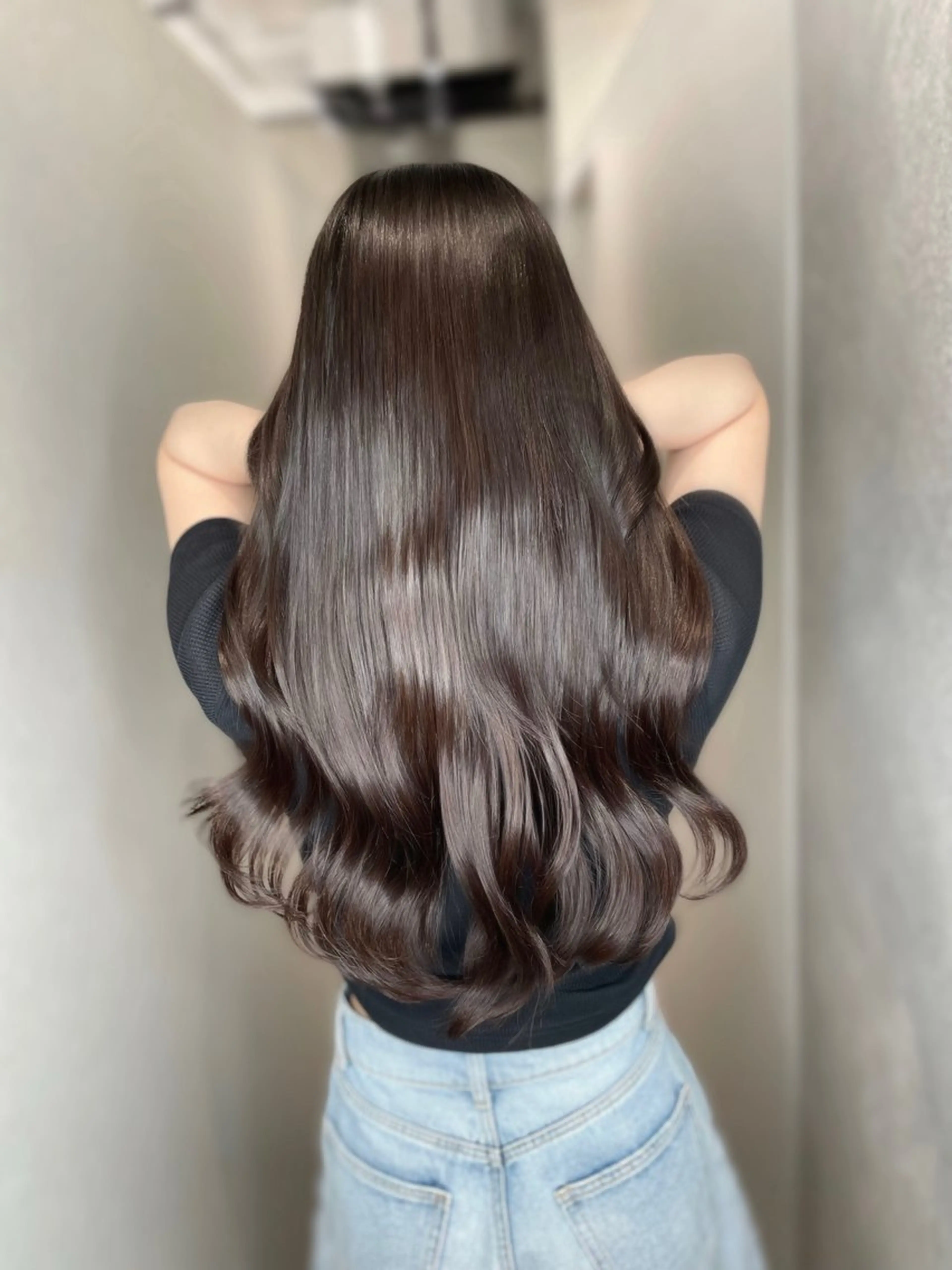 ロング カラー 透明感カラー 髪質改善 縮毛矯正 トリートメント ヘアカラー トリートメント BOOTH share saron所属・今井 勝也のヘアスタイル