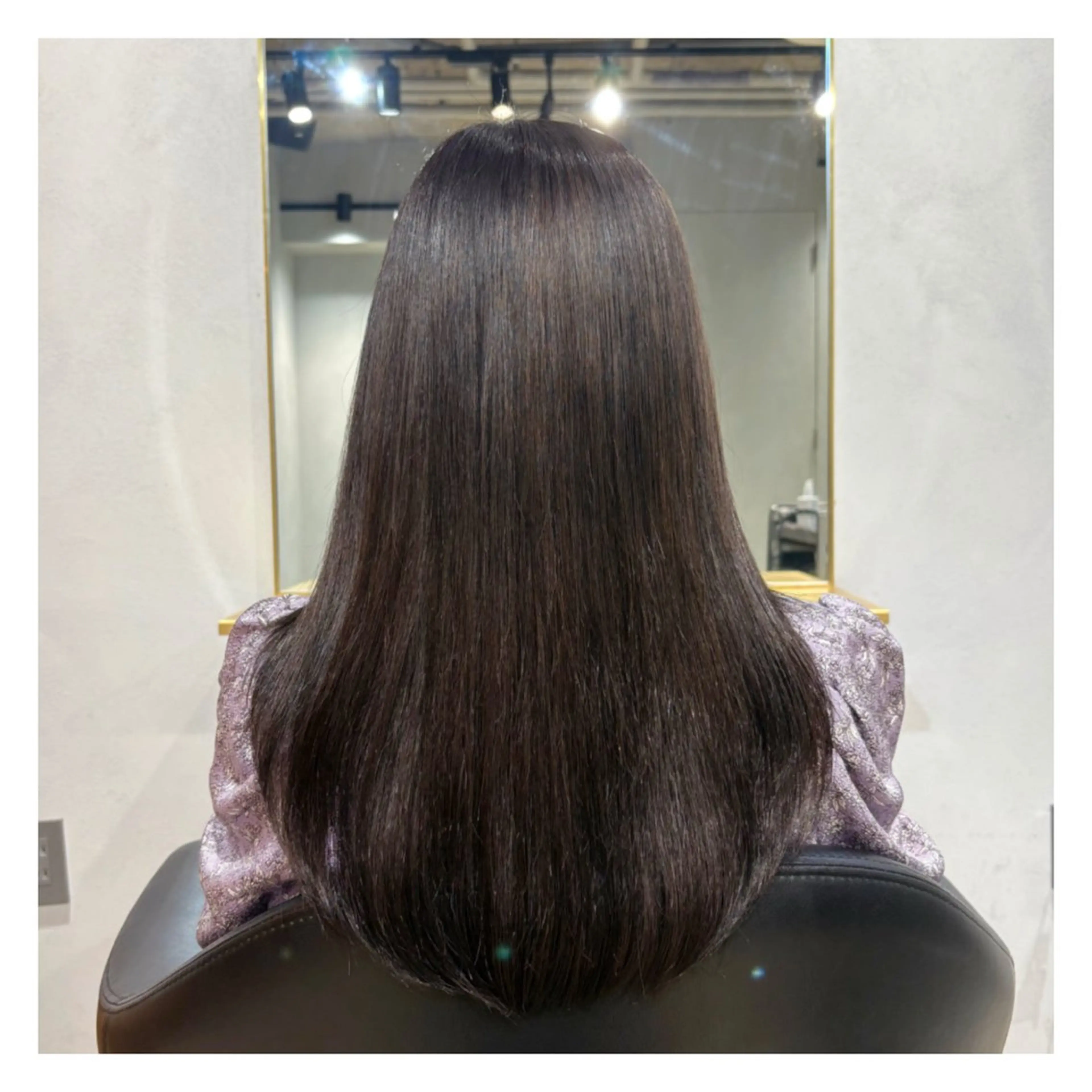 ロング カラー ブリーチ ブラウンカラー ココアブラウン ヘアカラー トリートメント ワンカラー特別価格 /表参道/ことりのヘアスタイル