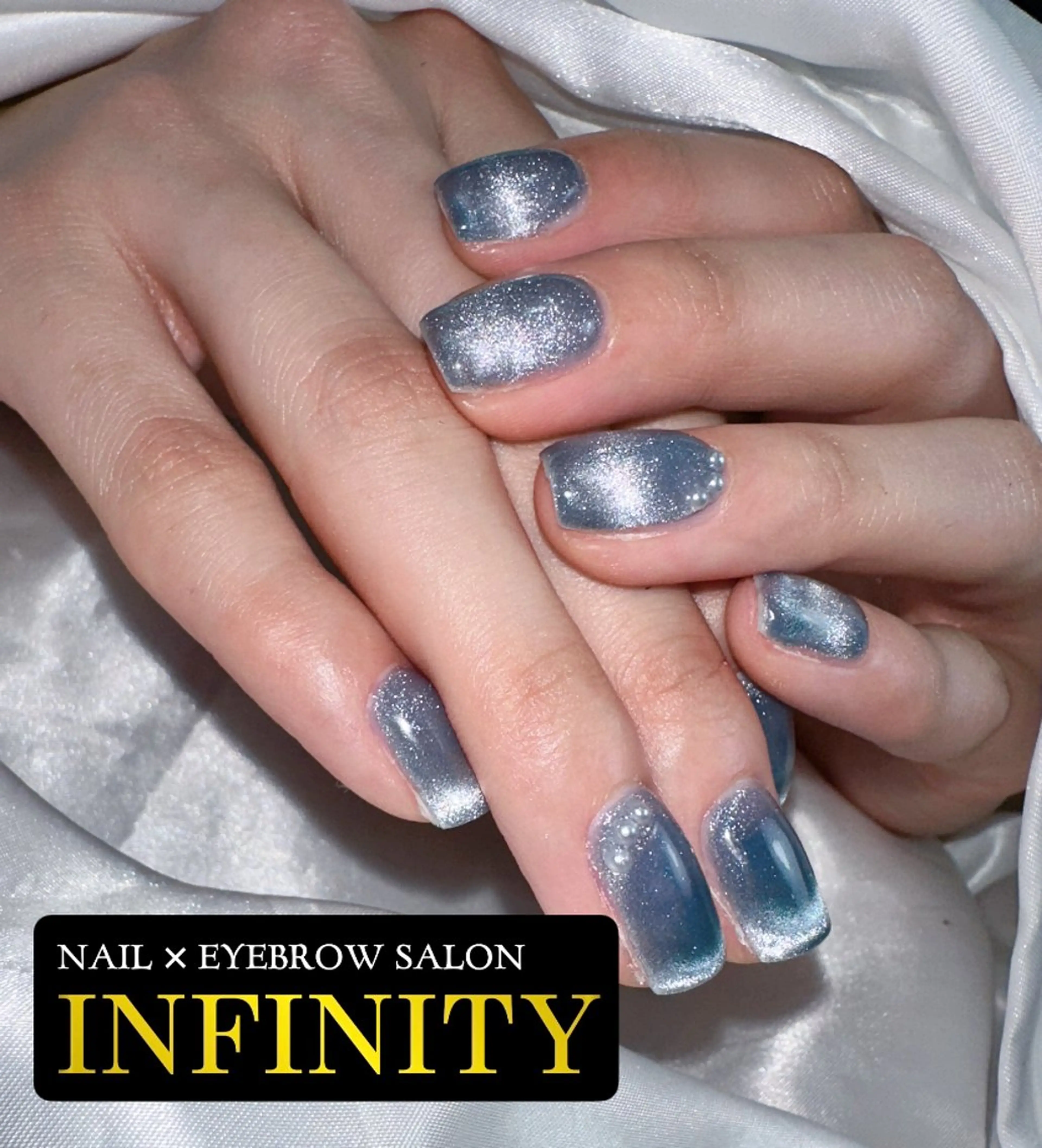 ネイル ブルー INFINITY所属・INFINITY 💎のネイルデザイン