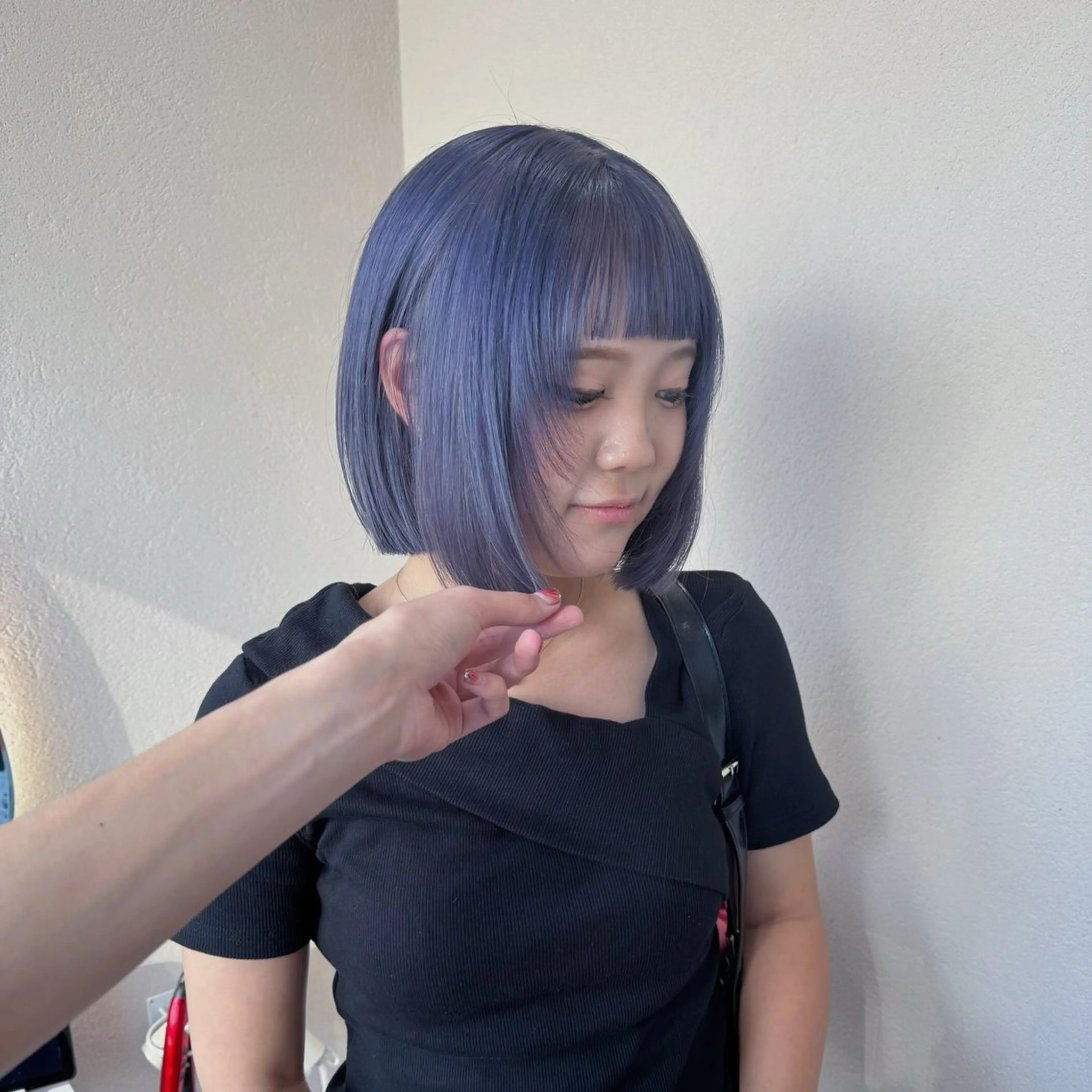 ミディアム カラー カット ヘアカラー ハイトーン×ショート /RINのヘアスタイル