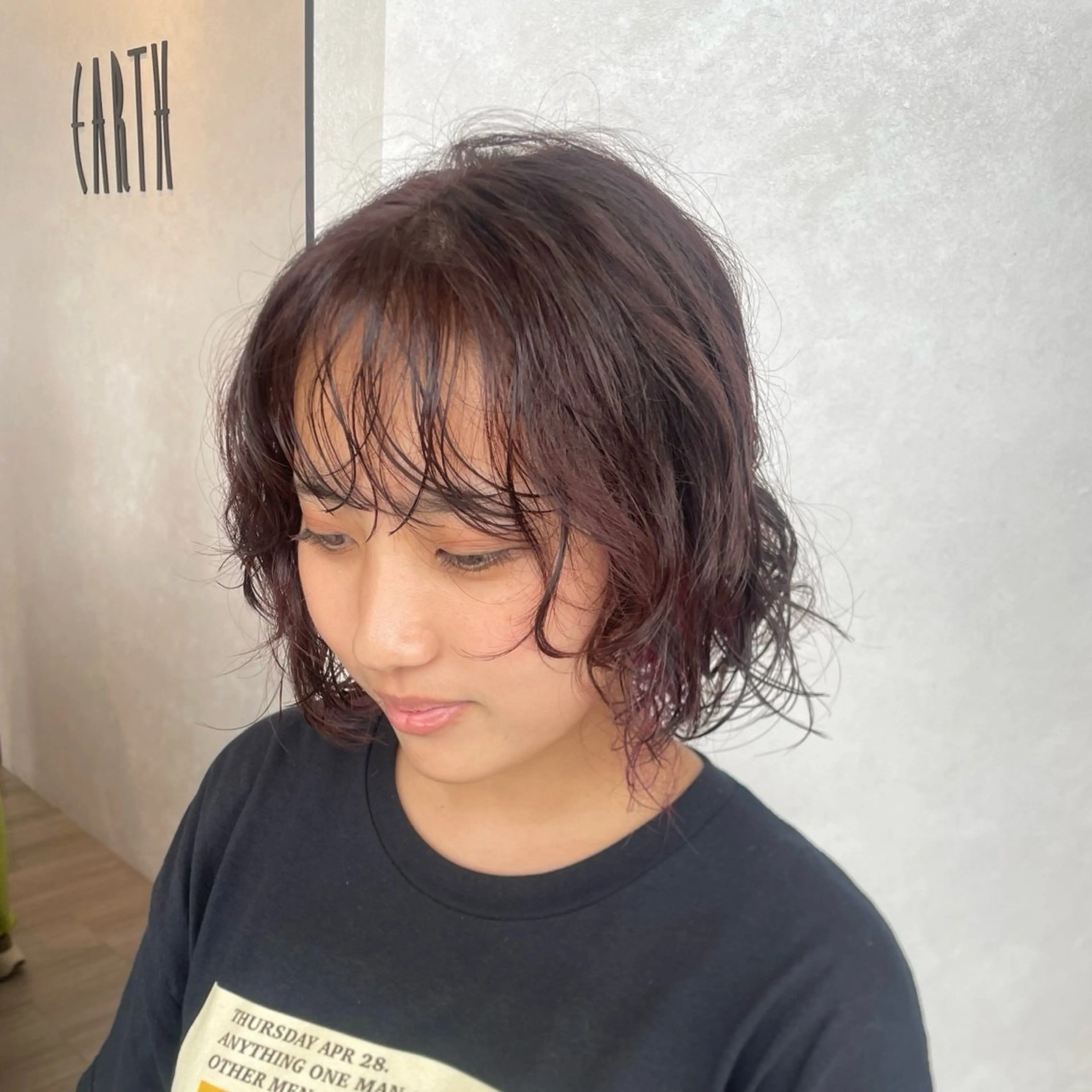 ミディアム hair＆makeEARTH前橋店所属・上村 菜月のヘアスタイル