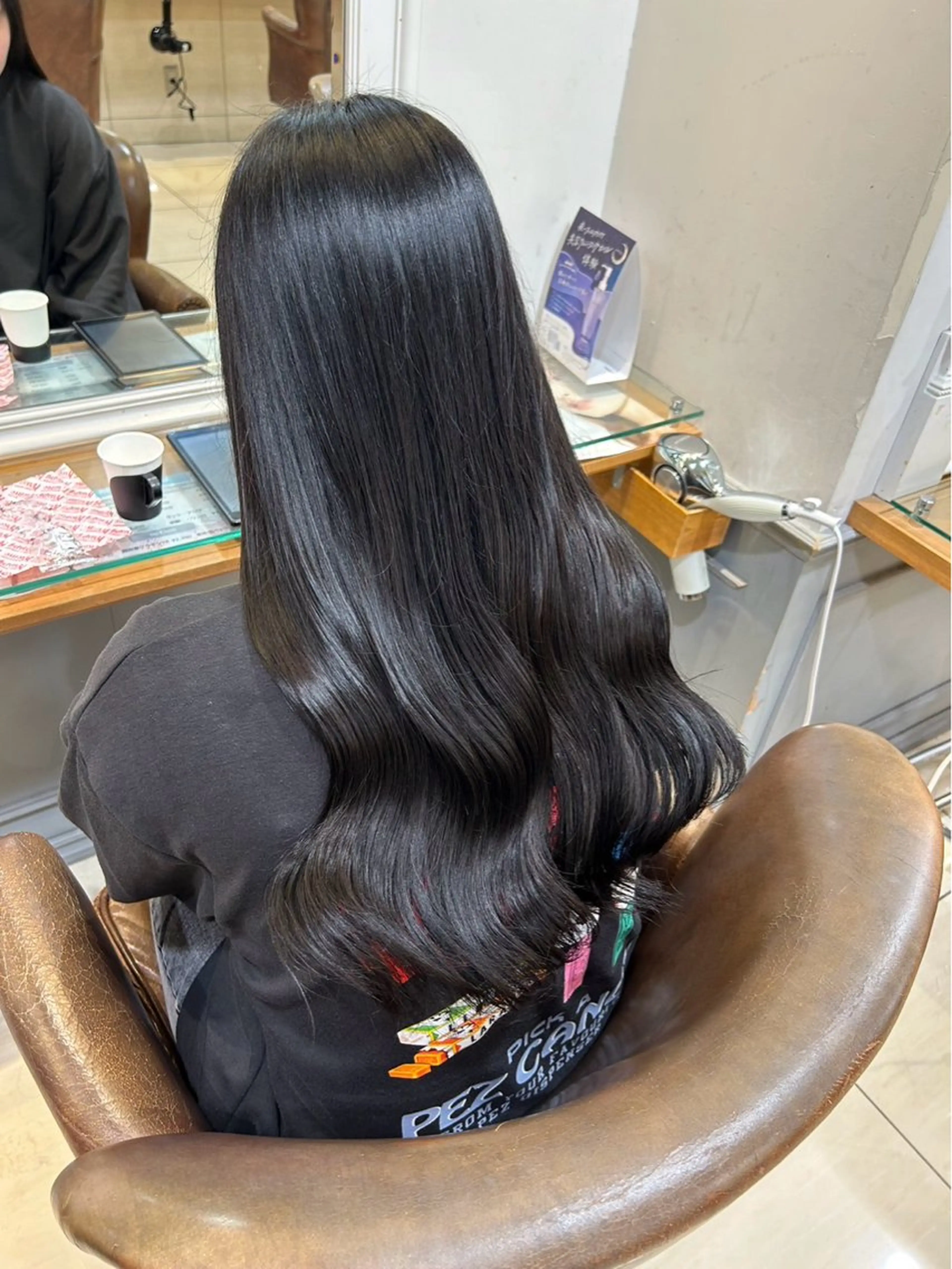 ロング カット ヘアカラー トリートメント IRICO たまプラーザ所属・韓国ヘアー🇰🇷 MIWAのヘアスタイル