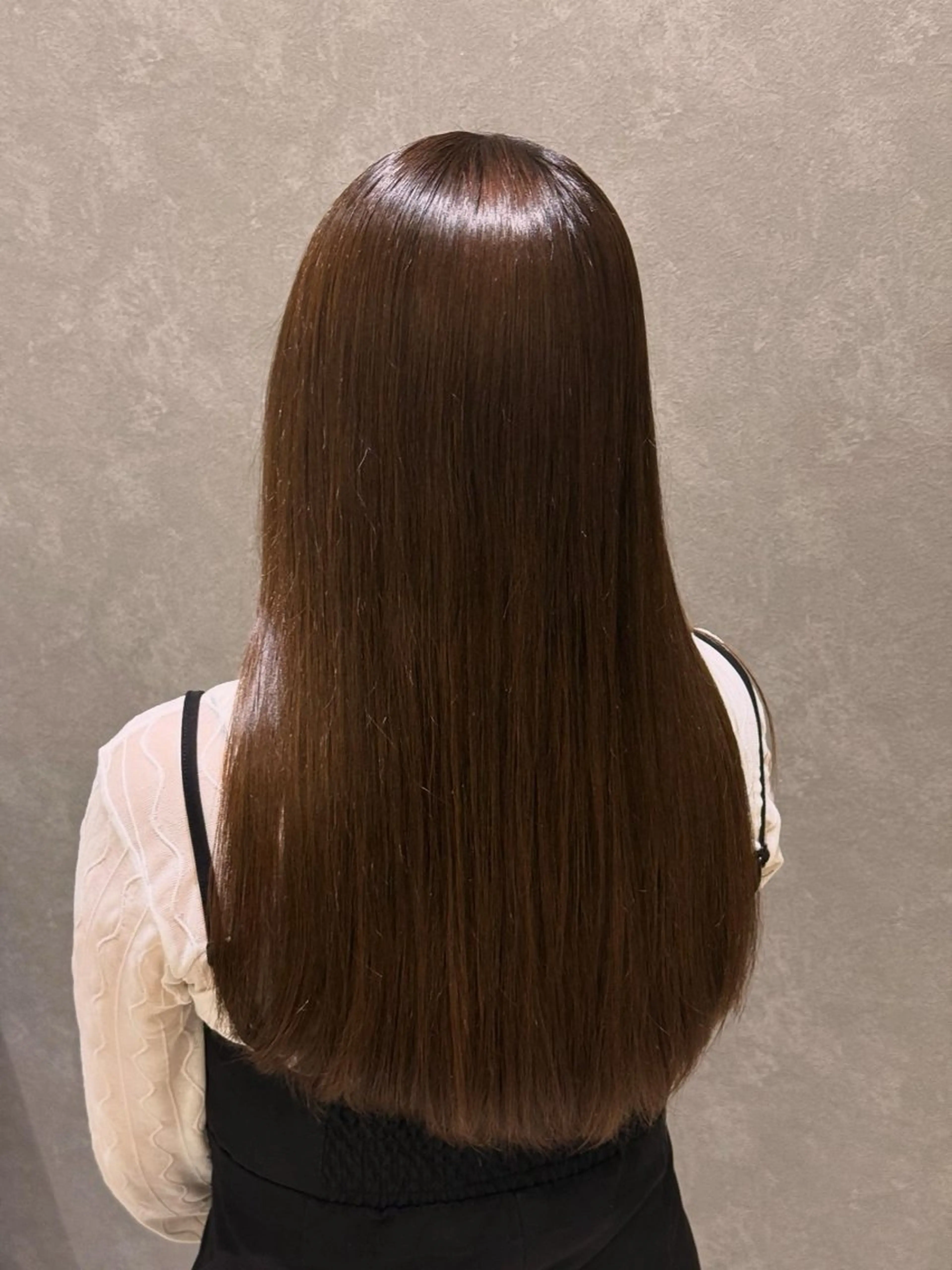 ロング カラー ブラウンカラー ヘアカラー 髪質改善カラー ゆづきのヘアスタイル