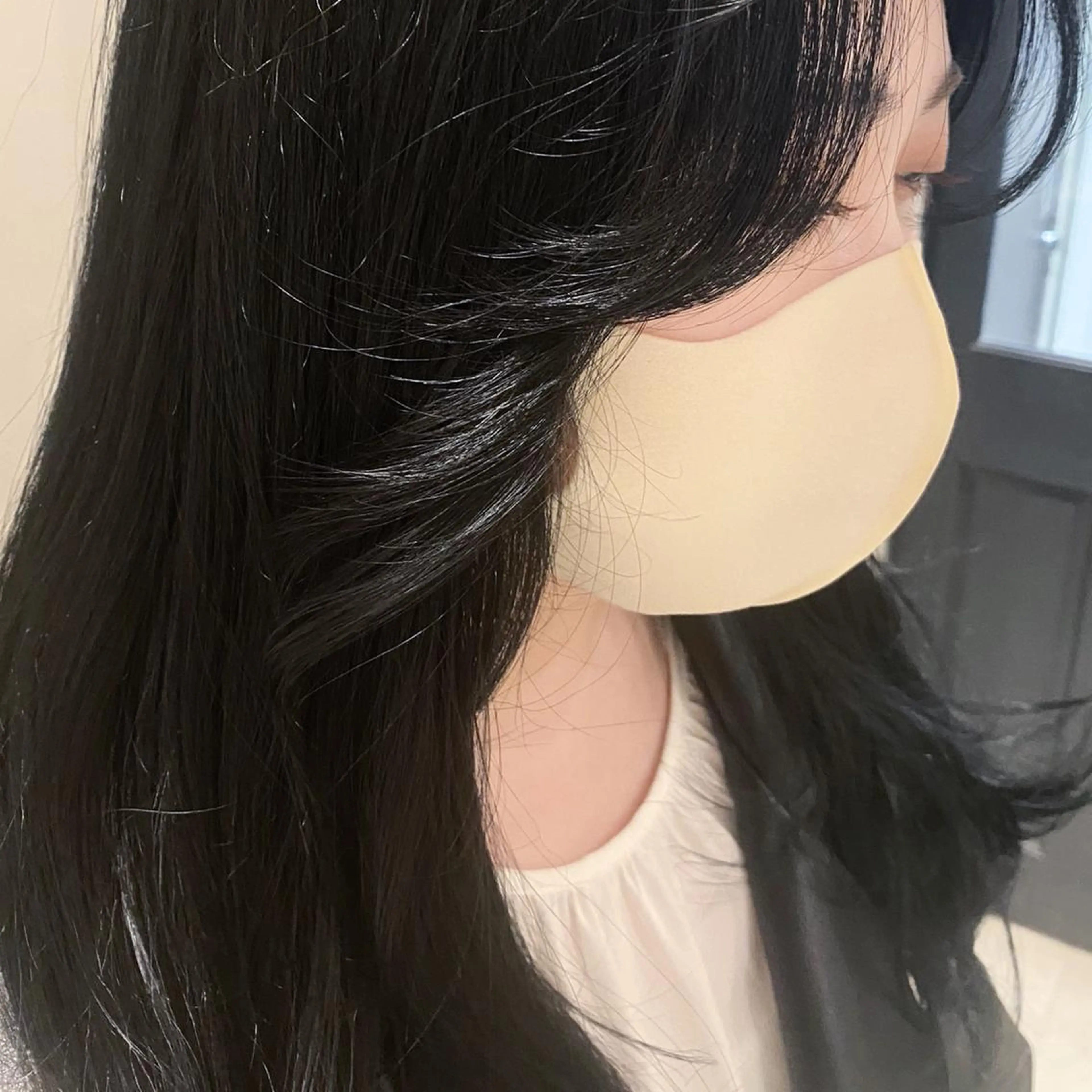 ミディアム 顔まわりレイヤー レイヤーカット カット ヘアカラー トリートメント 顔周りcut・ご相談 ＝新宿しずく🇰🇷のヘアスタイル