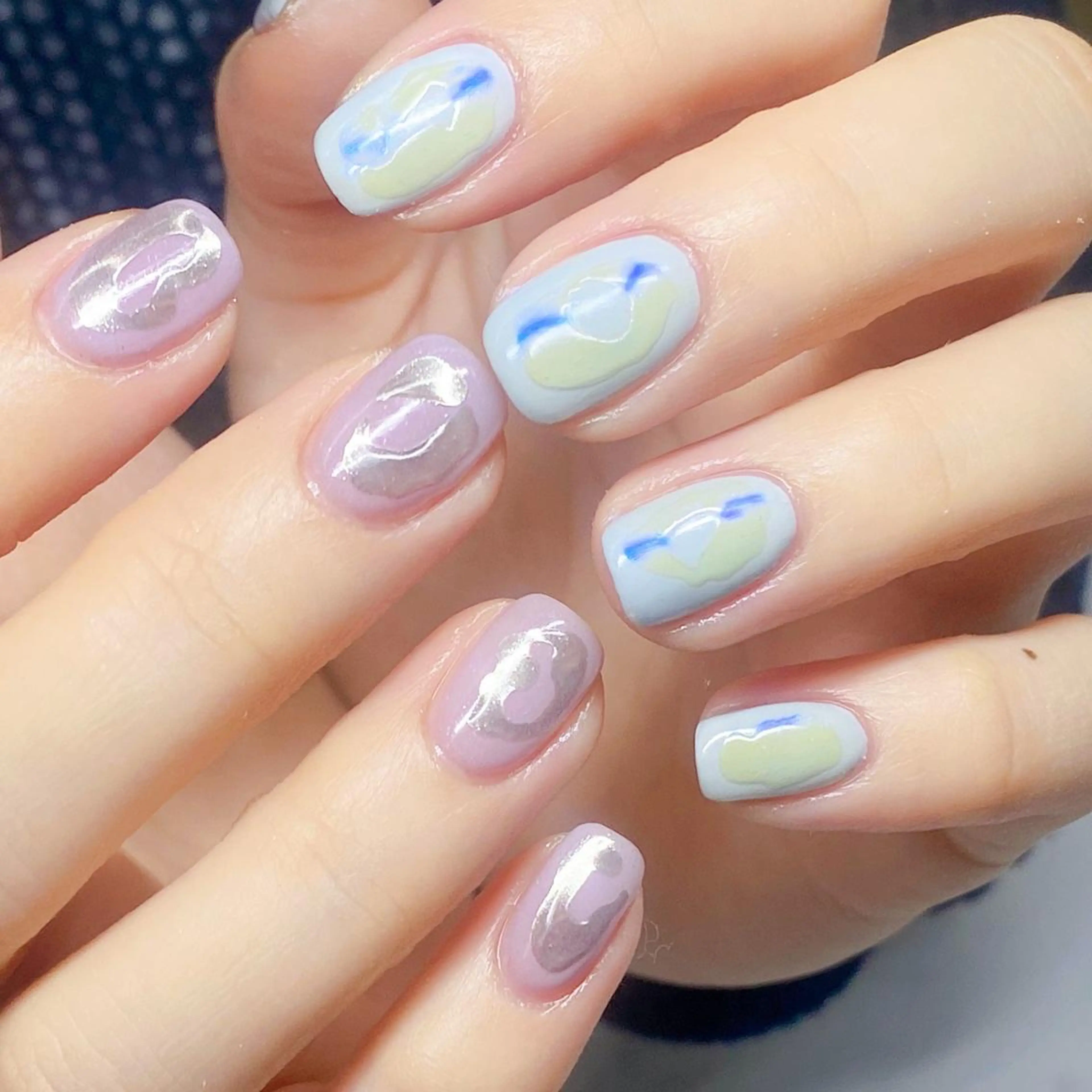 ネイル ニュアンスネイル ハンドネイル ハンドケア 💐ka yo💐（東白楽）のネイルデザイン