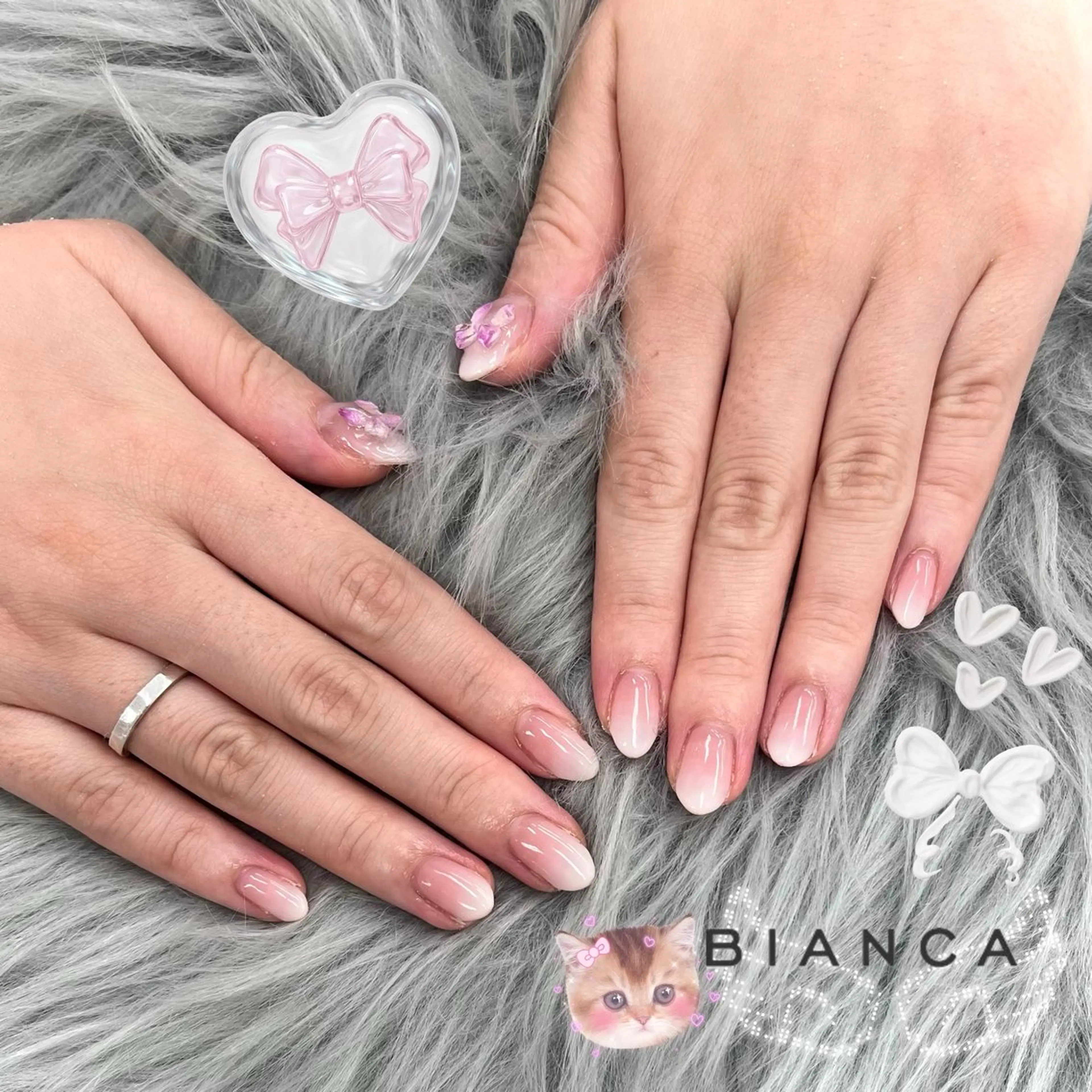 ネイル ハンドネイル Bianca 立川 横関‪·͜· ❤︎‬のネイルデザイン