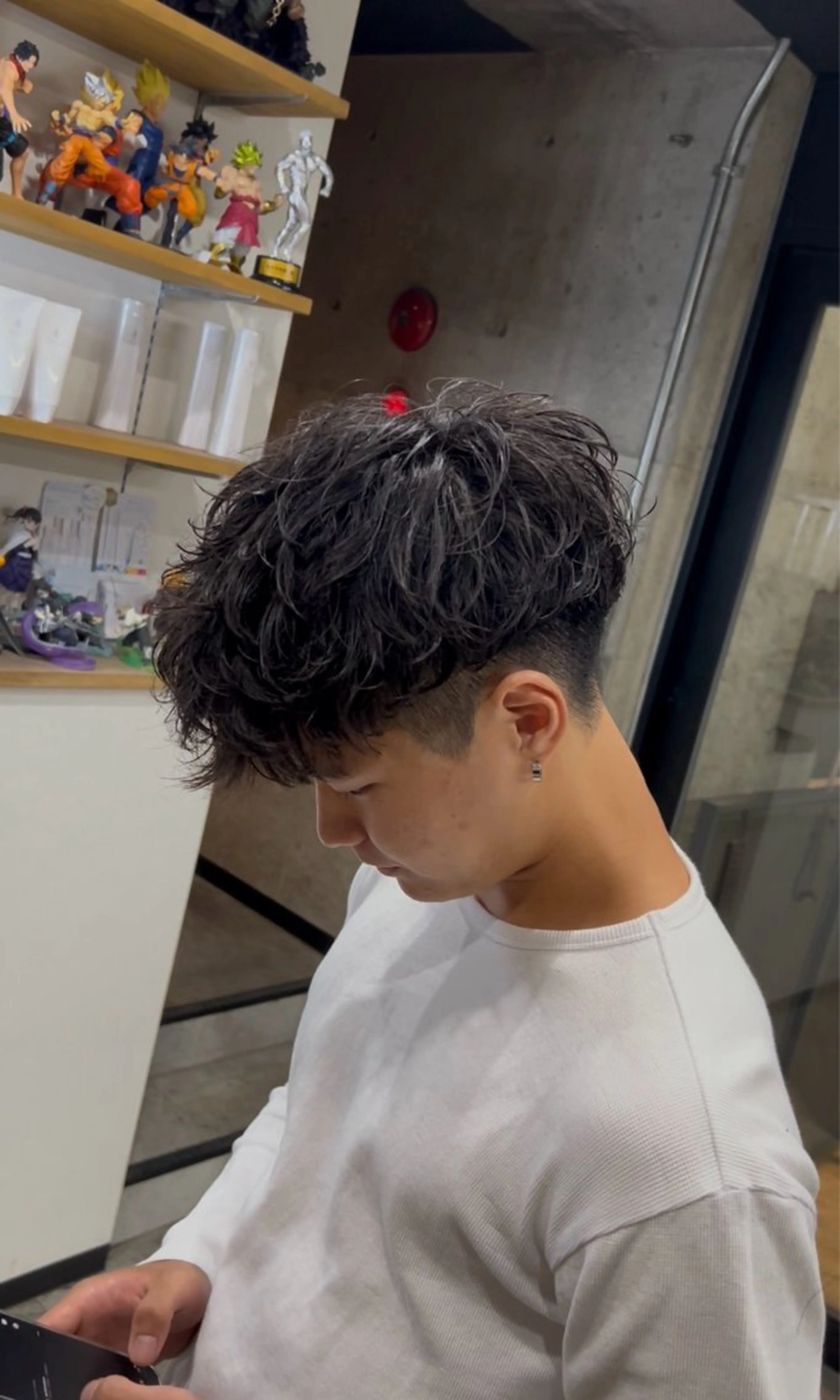 ミディアム ミディアムパーマ カット パーマ era本店所属・笹尾 陸/era本店 メンズ短髪系美容師のヘアスタイル