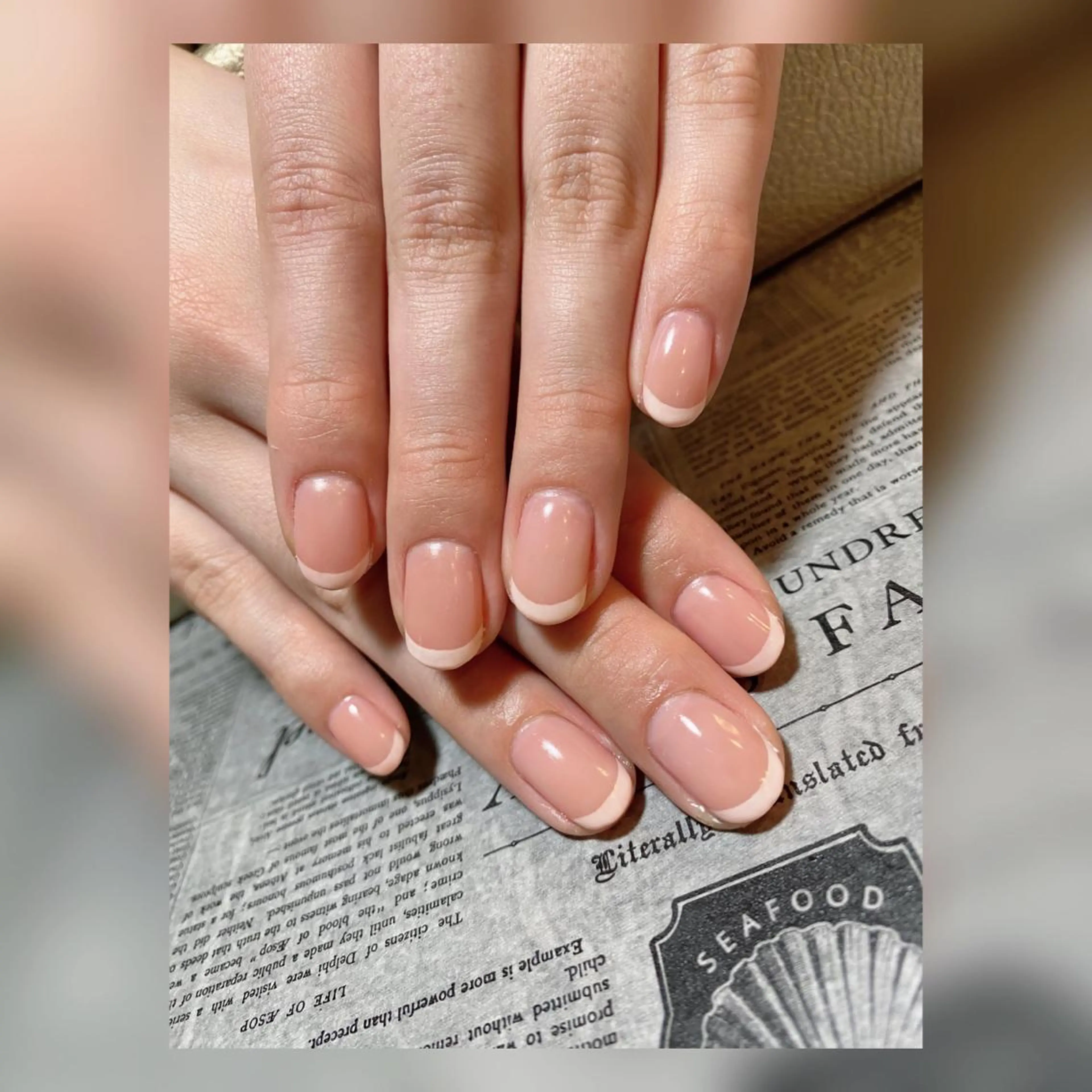 ネイル フレンチネイル 持ち込み nailsalon GEARのネイルデザイン