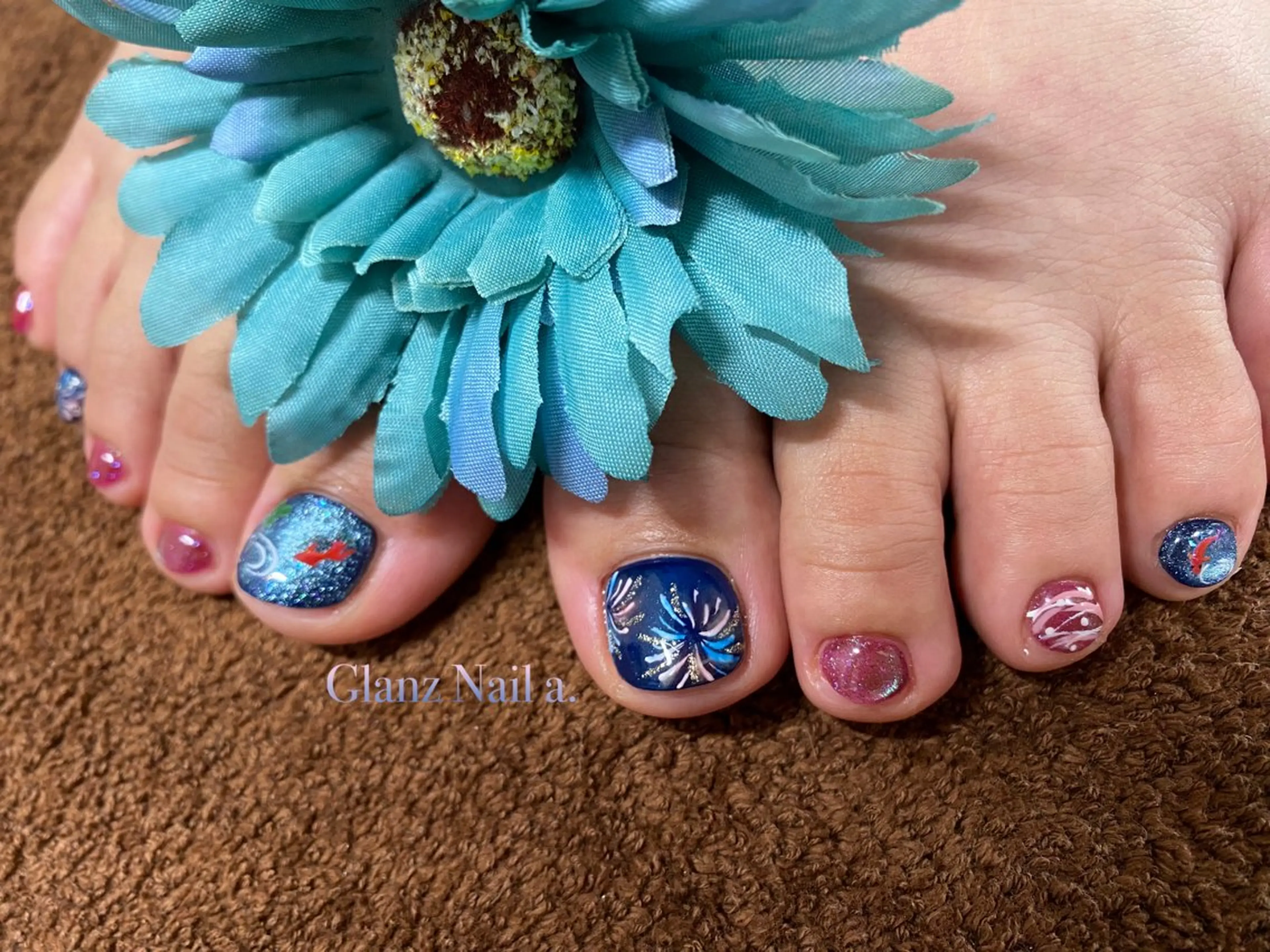 ネイル フットネイル Glanz  Nail aのネイルデザイン
