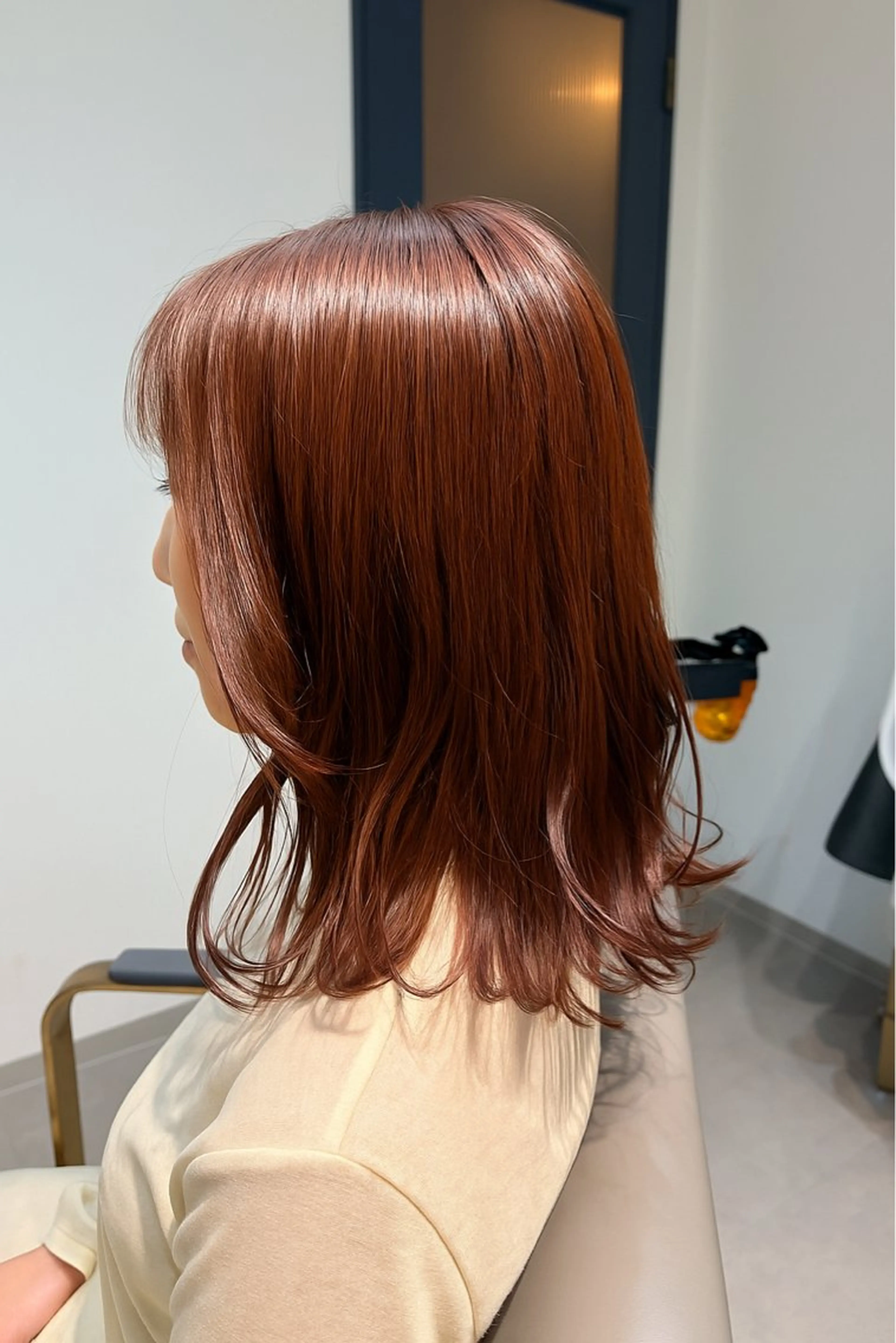 ミディアム ボブレイヤー ミディアムパーマ ボブ ハイライト 髪質改善 カット ヘアカラー トリートメント The Apartment of Solon Citta 船橋609所属・髪質改善/縮毛矯正/ 美髪/個室/ハラのヘアスタイル