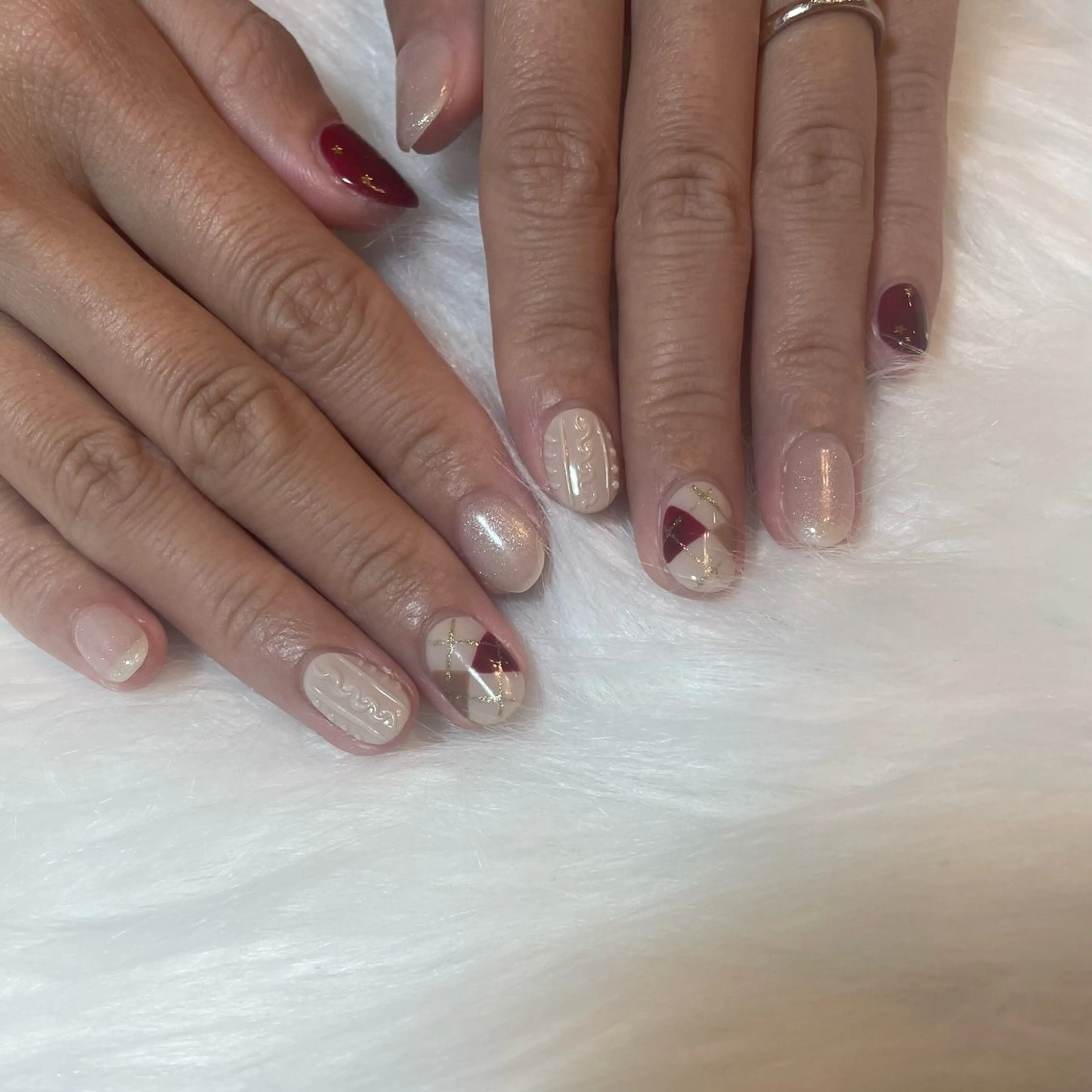 ネイル ブルー 氷ネイル・うるうるネイル キラキラネイル マグネットネイル ニュアンスネイル ハンドネイル timtam --sakiのネイルデザイン