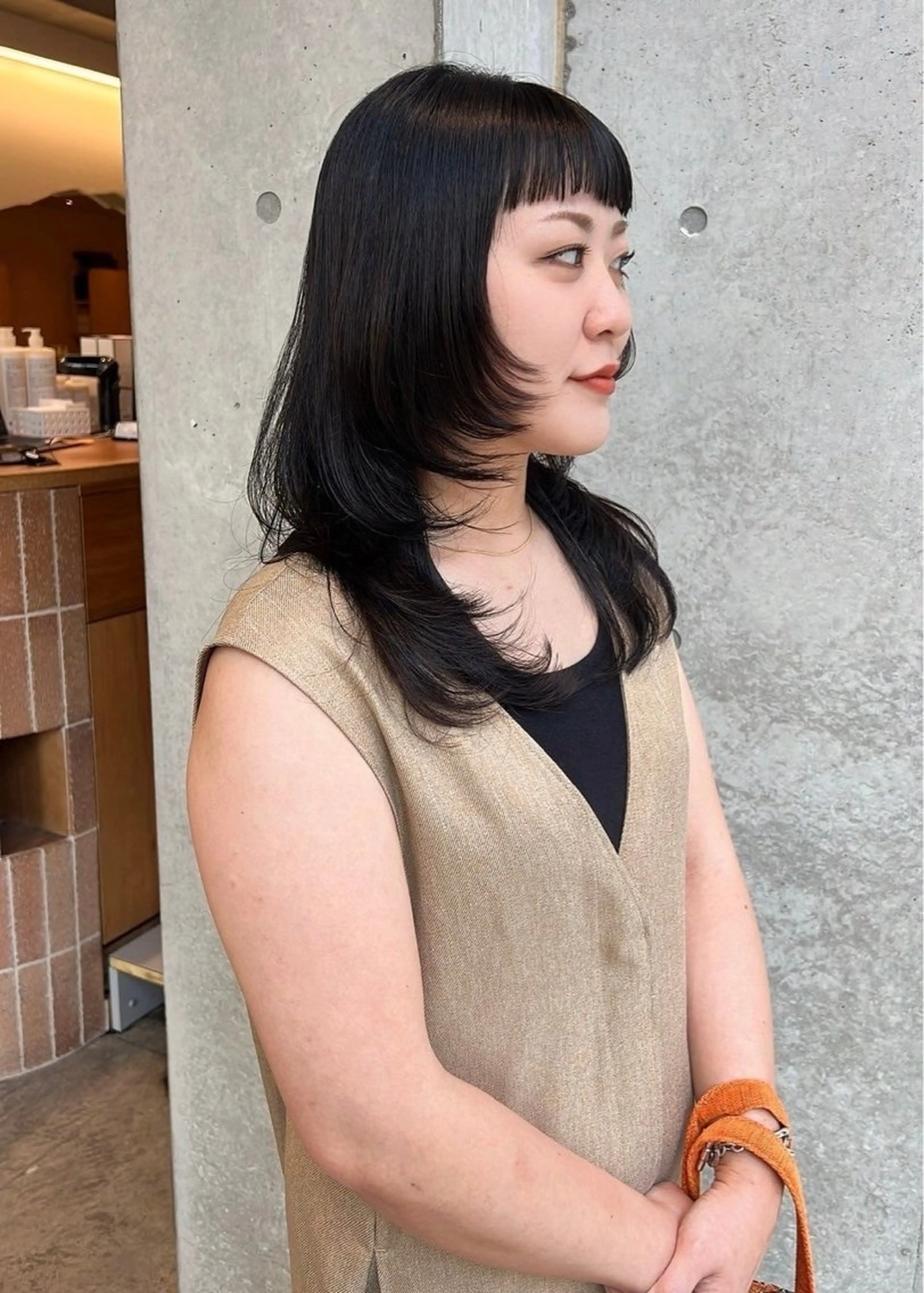 ロング ロングレイヤー アッシュ 顔周りカット 韓国風ヘア レイヤーカット カット 日本一丁寧なカット/ 小林輝🍀︎のヘアスタイル