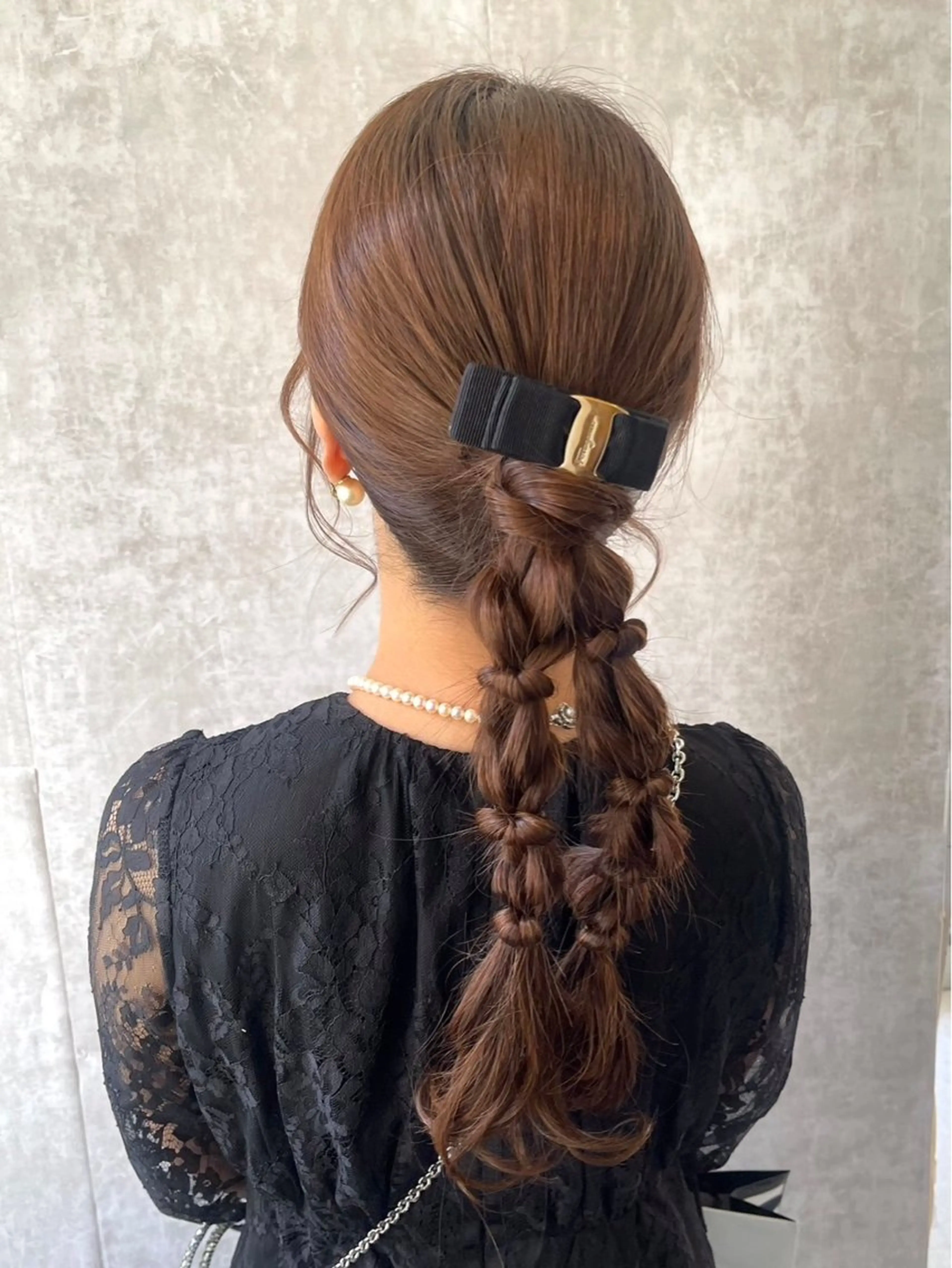 ロング ヘアアレンジ 暖色カラー❤️横浜 エクステらん🦖のヘアスタイル