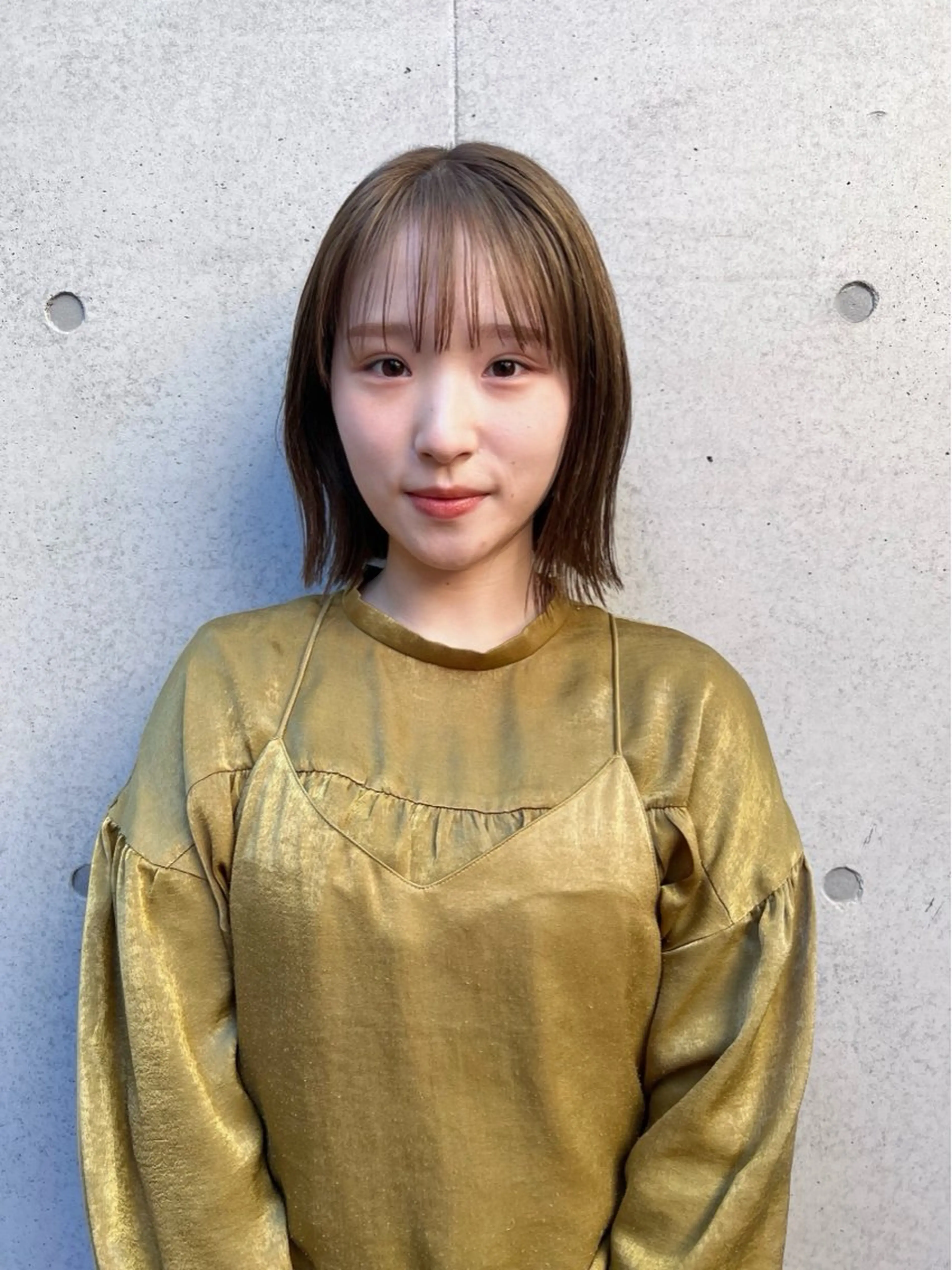 ショート カラー 切りっぱなしボブ ボブ 外ハネヘア カット ヘアカラー 🌱ぱつっと/ボブ 🌱のヘアスタイル