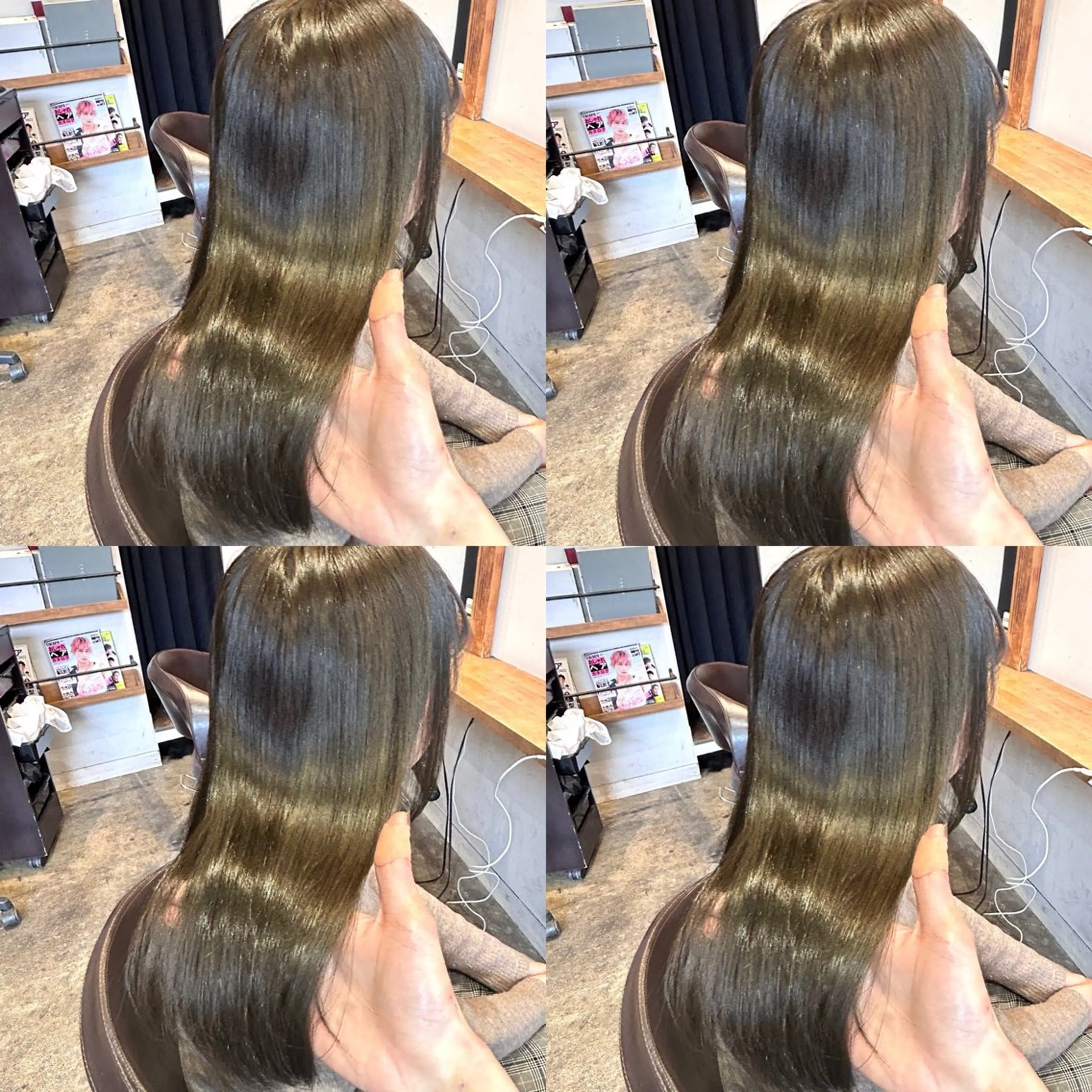 ロング カラー グレージュ オリーブグレージュ オリーブグレー 髪質改善 カット ヘアカラー トリートメント 韓国レイヤー ×髪質改善✨純大のヘアスタイル