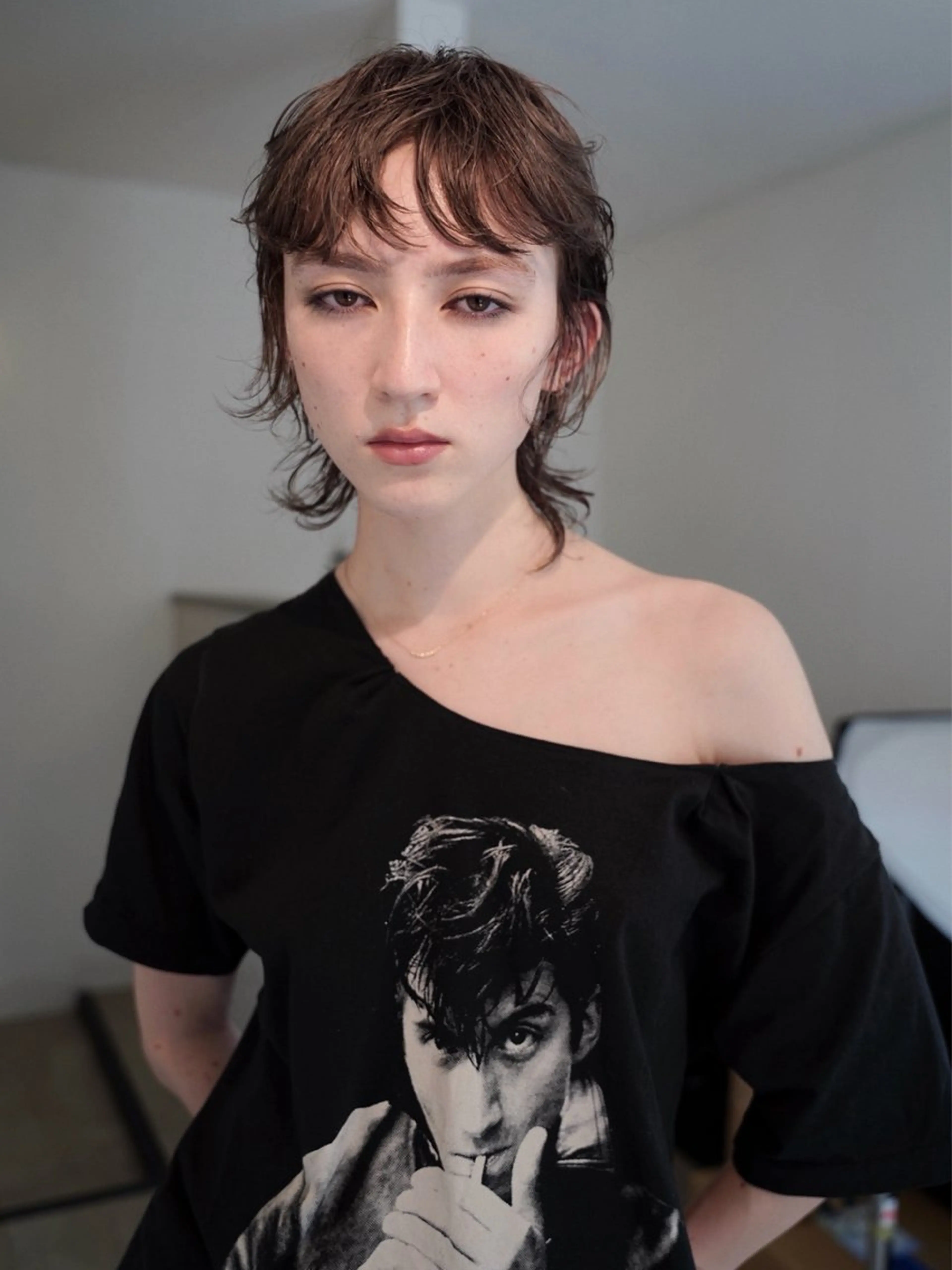 ショート カラー ブラウンカラー 外国人風カラー マレットヘア ショートヘア ウルフカット カット ヘアカラー トリートメント 似合わせデザイン ブリーチKaitoのヘアスタイル