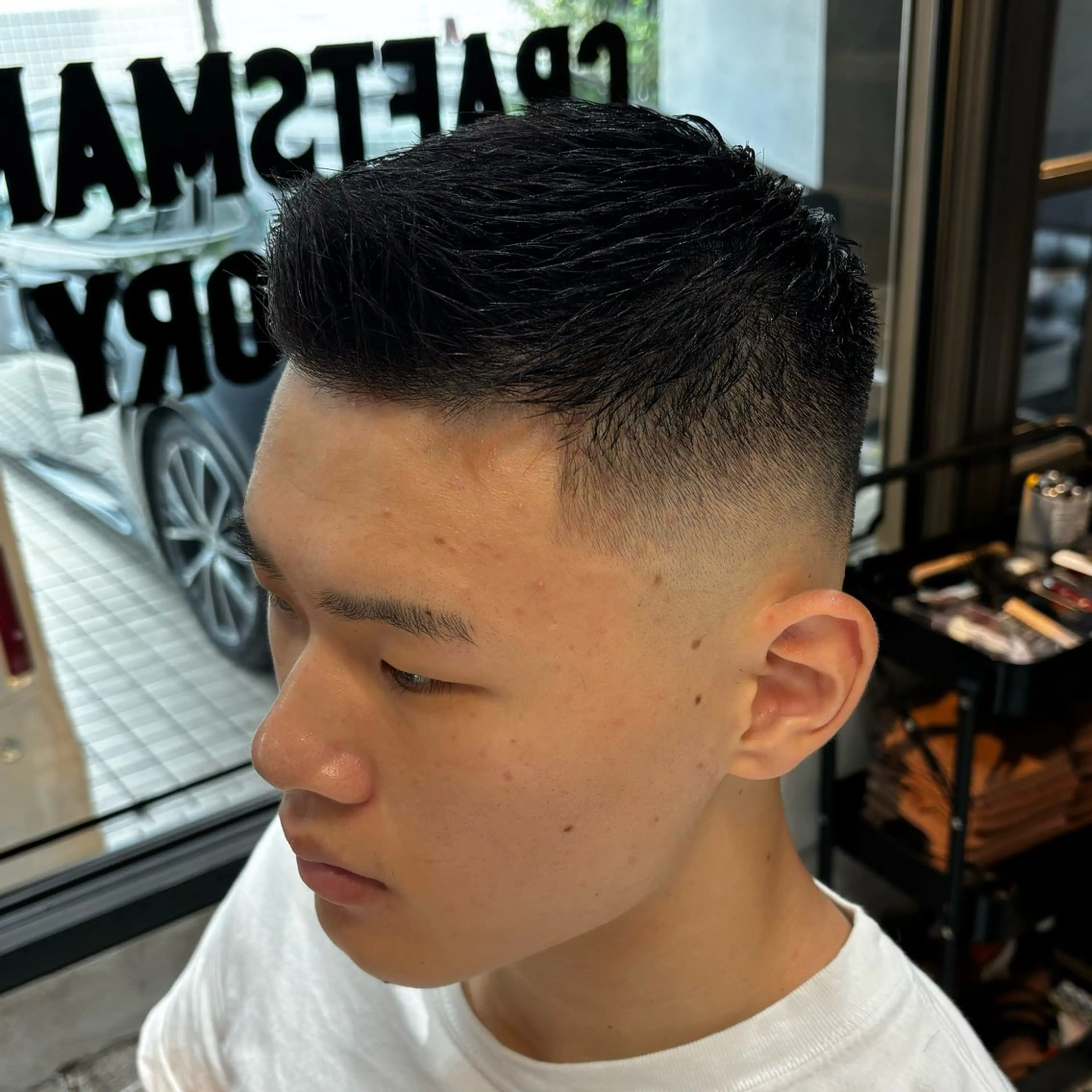 メンズ ビジネス フェードカット スキンフェード merry craftsmans factory所属・💈ᴍᴇʀʀʏ ᴋᴇɪsʜɪ💈のヘアスタイル