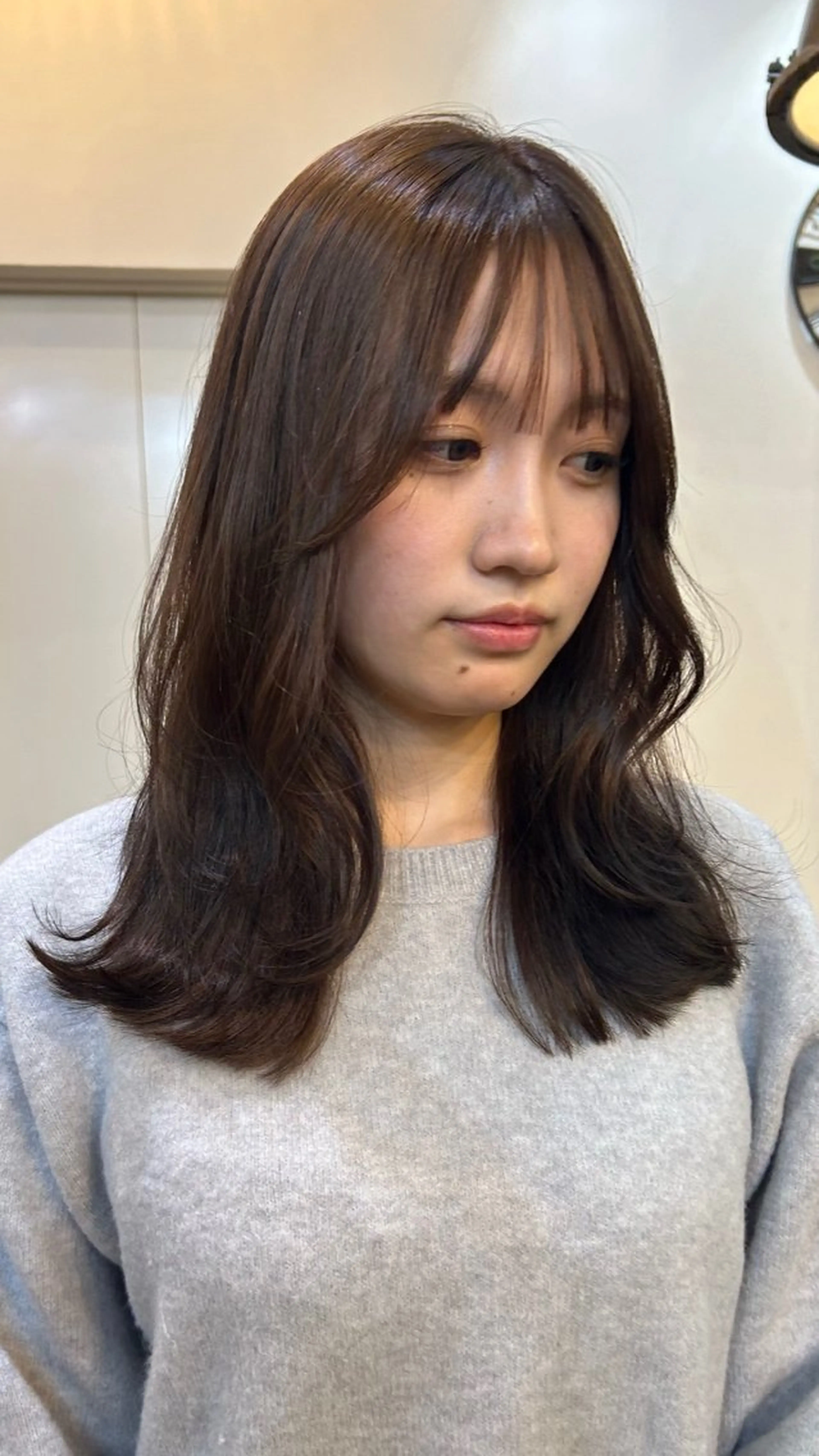 ロング カラー レイヤーカット トリートメント カット ヘアカラー トリートメント レイヤーカット大人気 //吉田百花のヘアスタイル