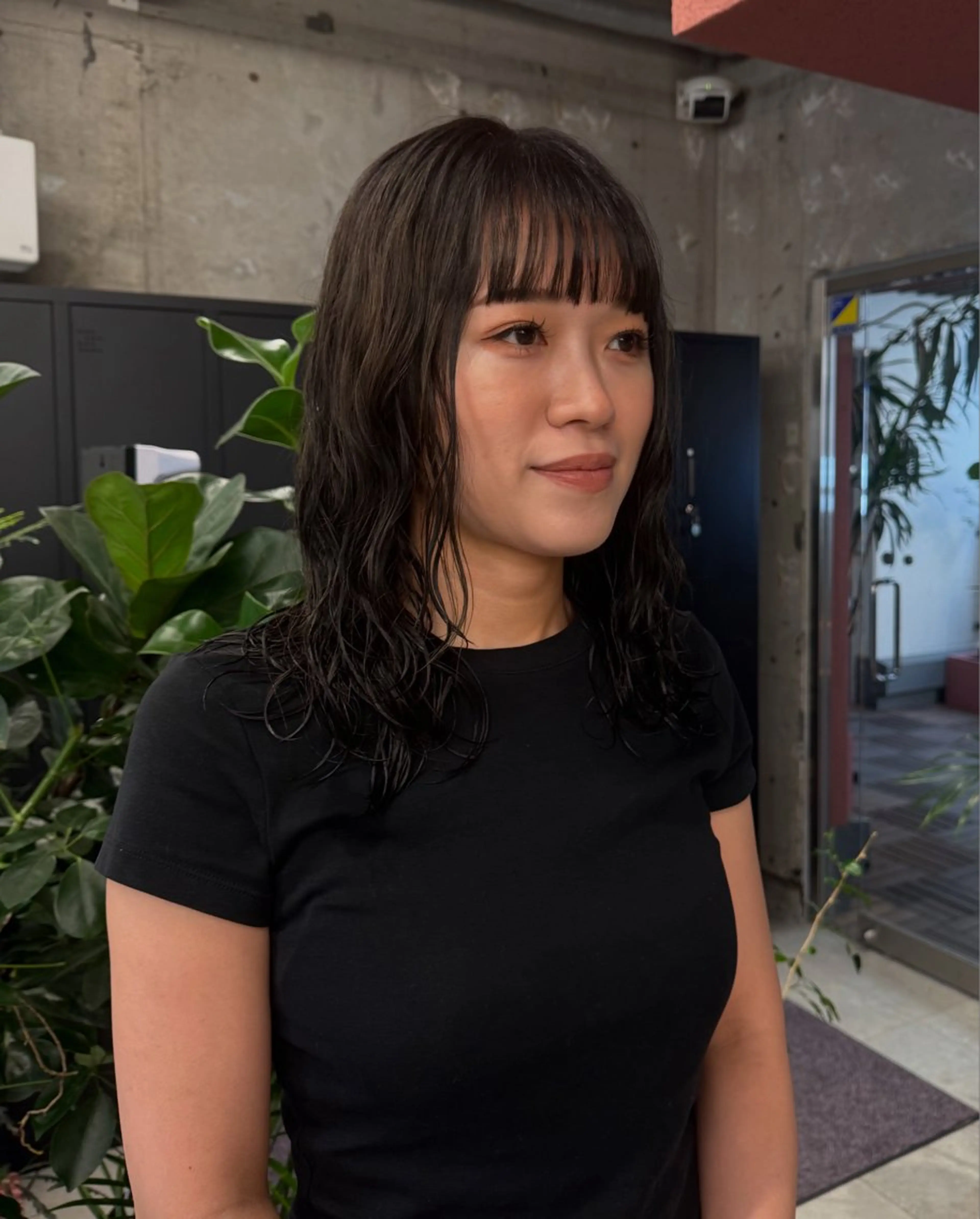 セミロング ヘアカラー トリートメント 林 菜月のヘアスタイル