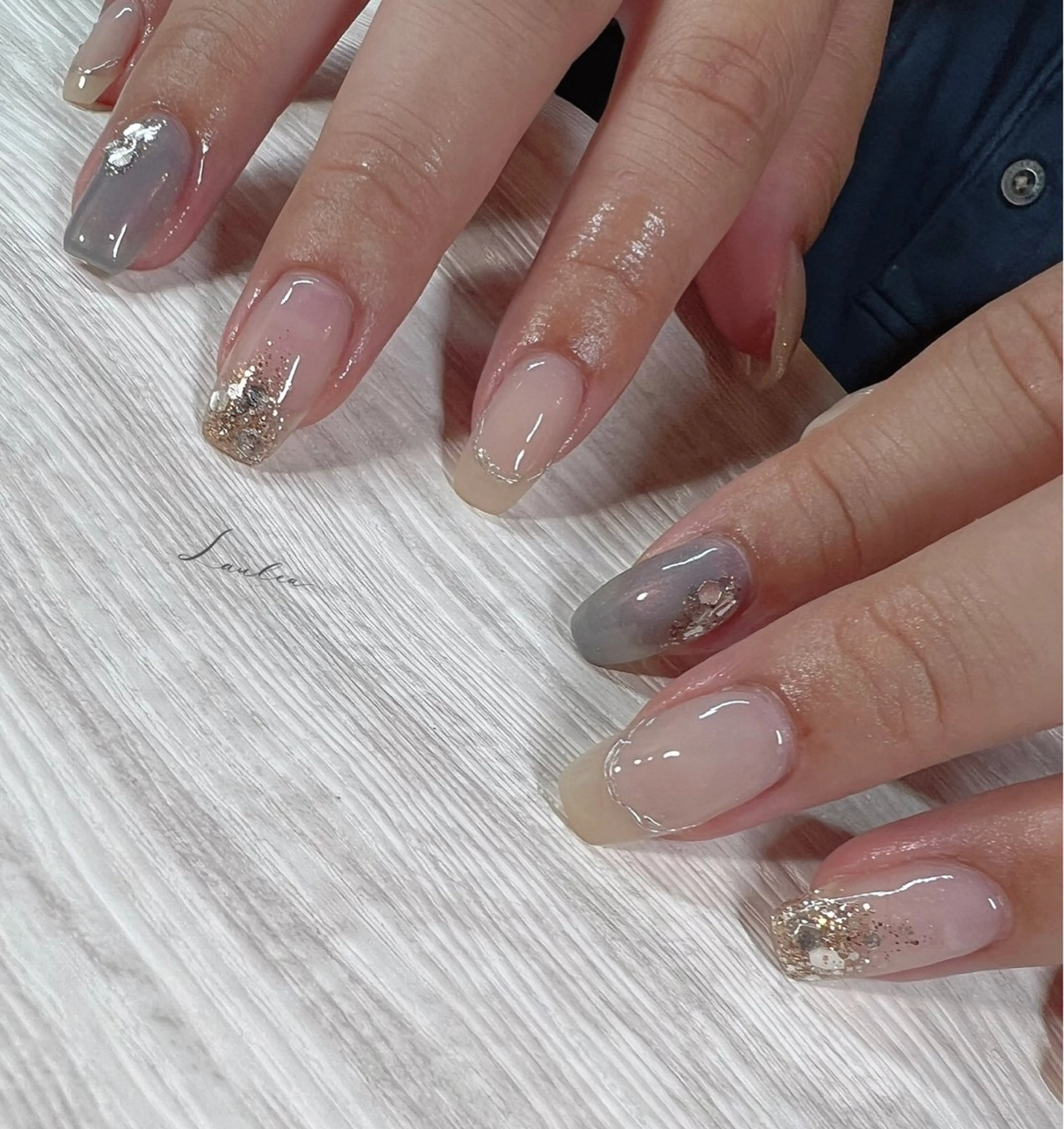 ネイル フットネイル 韓国ネイル ハンドネイル nail salon Lauleaのネイルデザイン