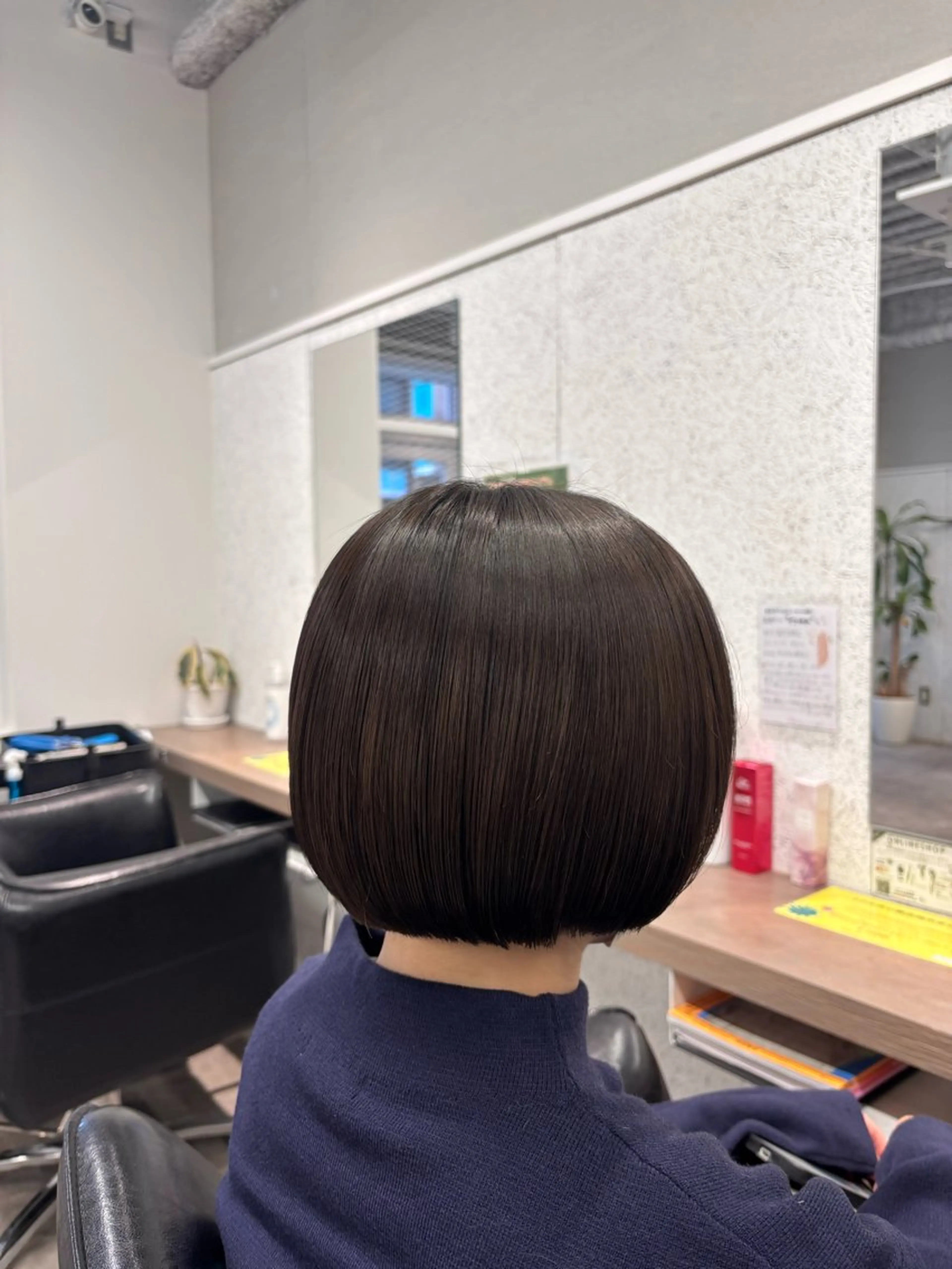 ショート ボブ カット トリートメント ボブ/透明感カラー/ 髪質改善/🌙/ルナのヘアスタイル