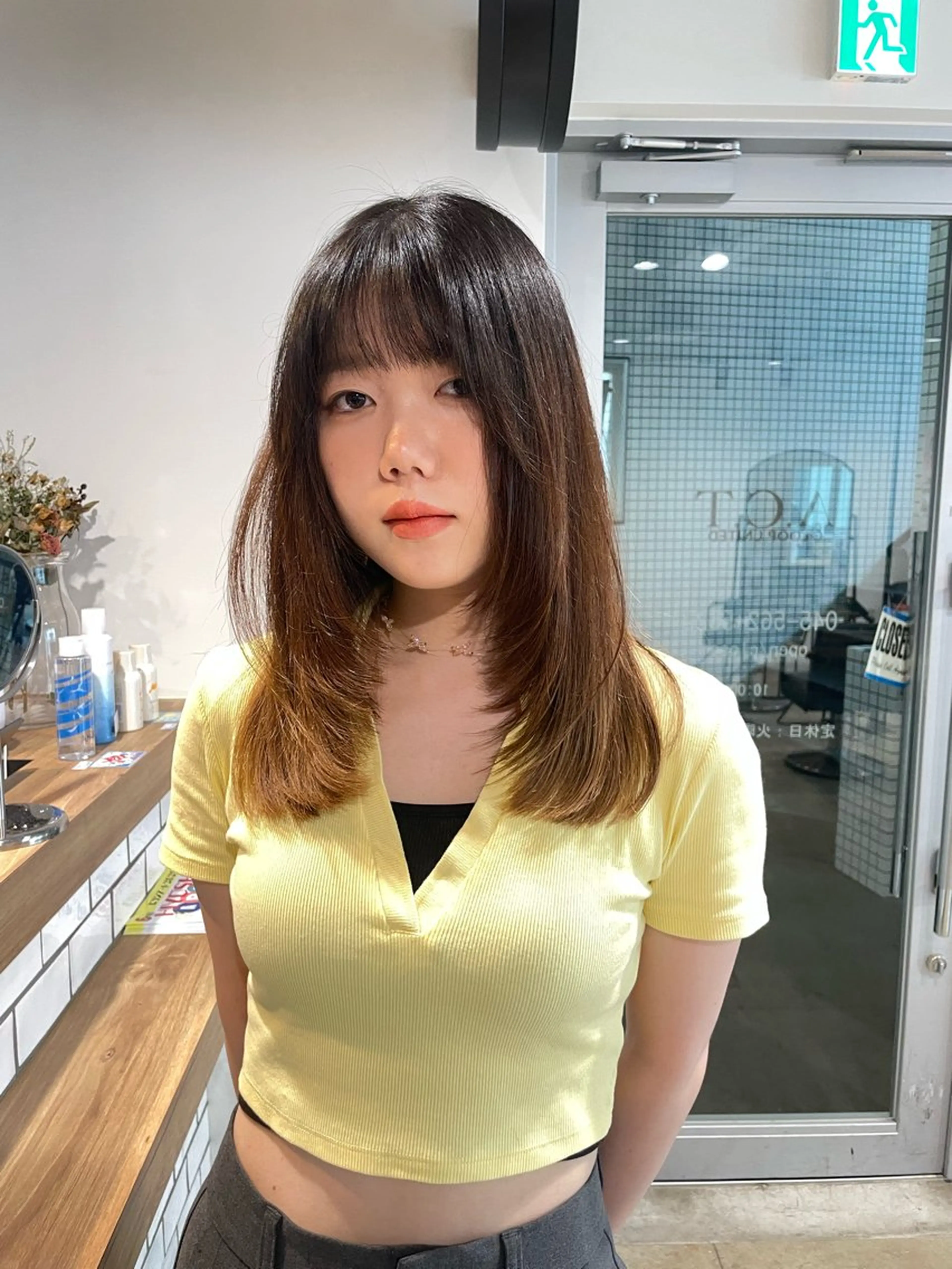 ミディアム レイヤーカット カット トリートメント 透明感カラー🪡✨ レイヤー/ rinaのヘアスタイル