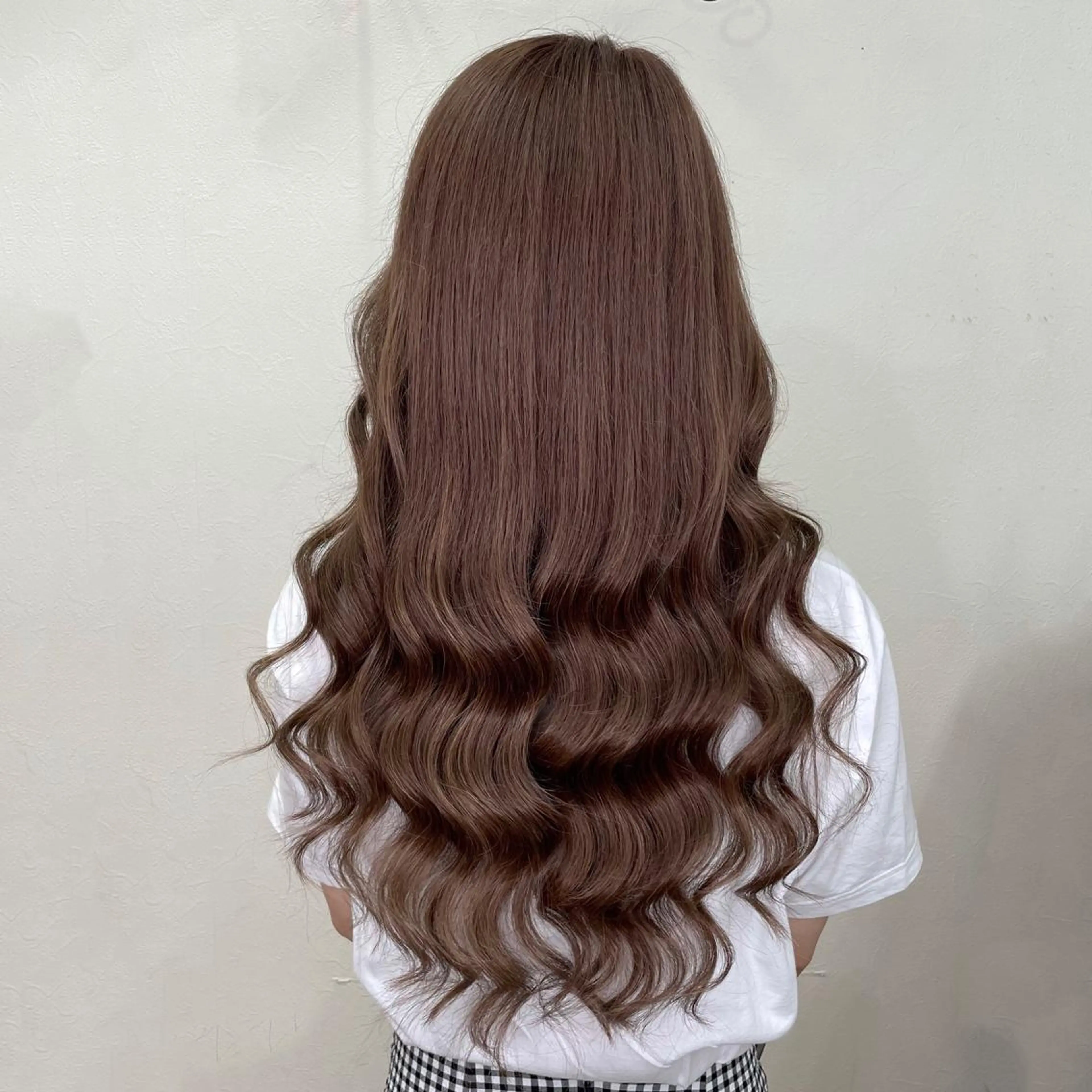 セミロング カラー ブラウンカラー ナチュラルブラウン ヘアカラー エクステ 池袋🧡ダブルカラー /馴染ませエクステのヘアスタイル