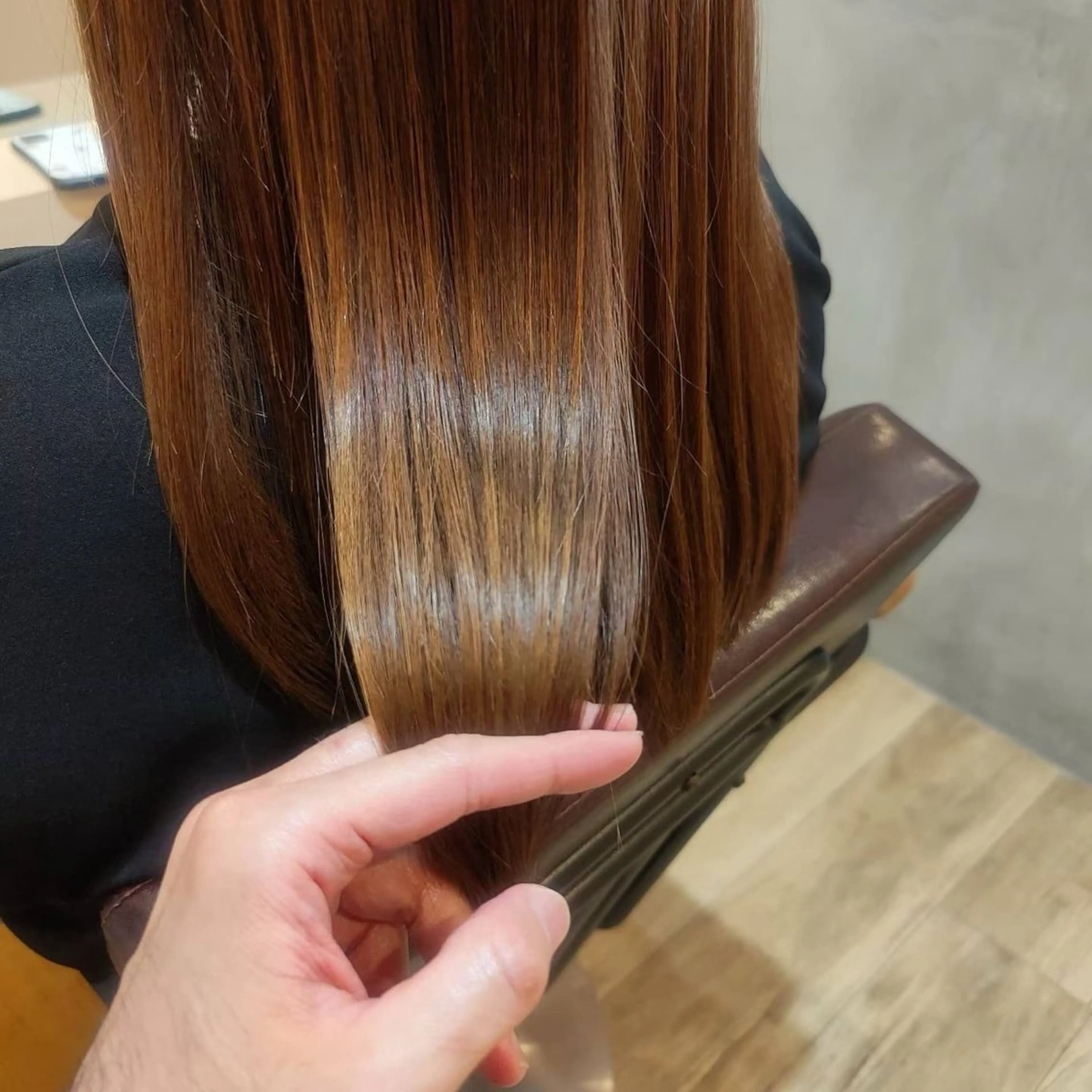 ロング カラー カット ヘアカラー トリートメント 内間 美鈴のヘアスタイル