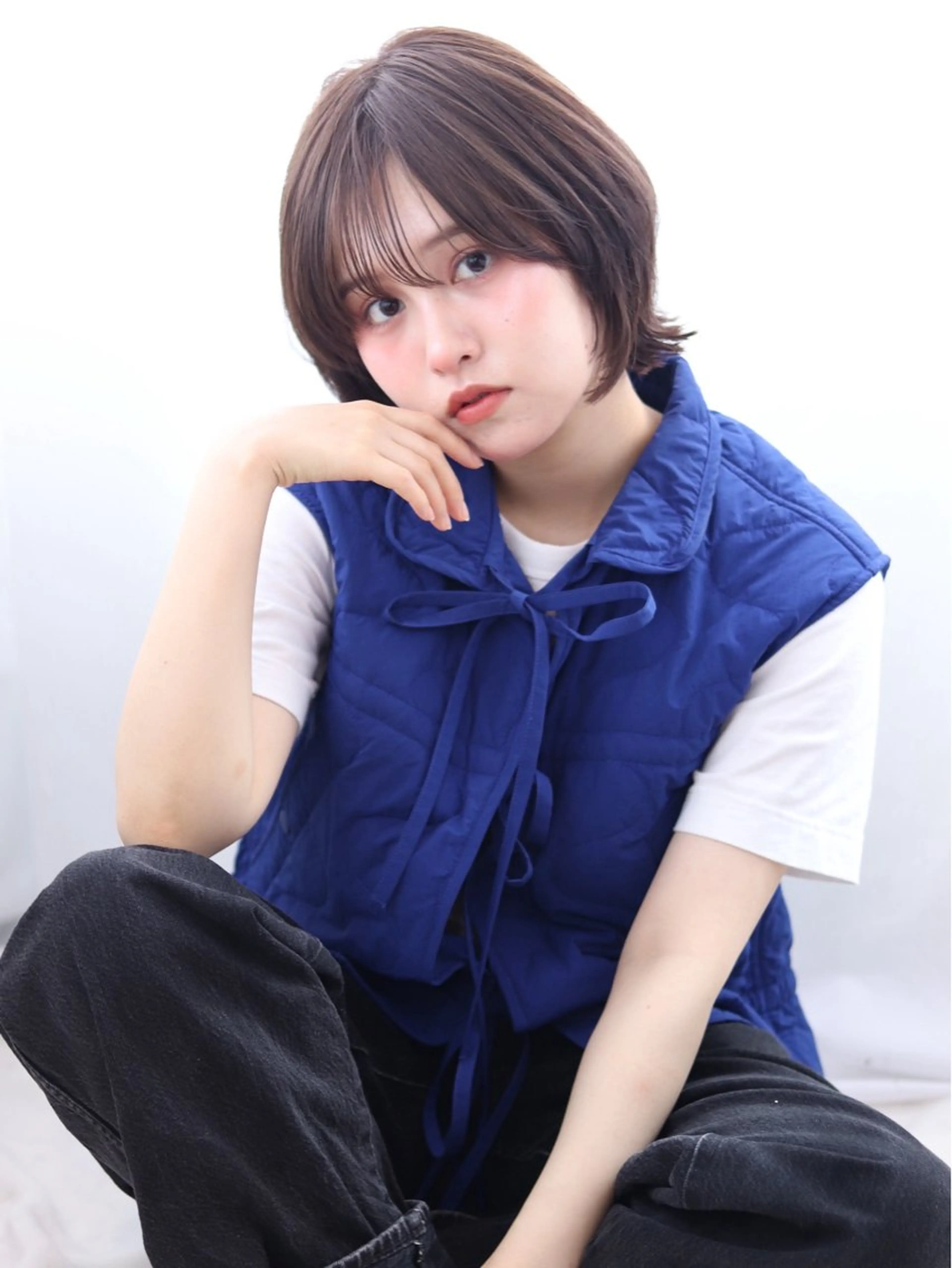 ショート ボブレイヤー ボブ 髪質改善 レイヤーカット トリートメント カット ヘアカラー トリートメント ✂️池袋／髪質改善/ 横山辰哉✂️のヘアスタイル