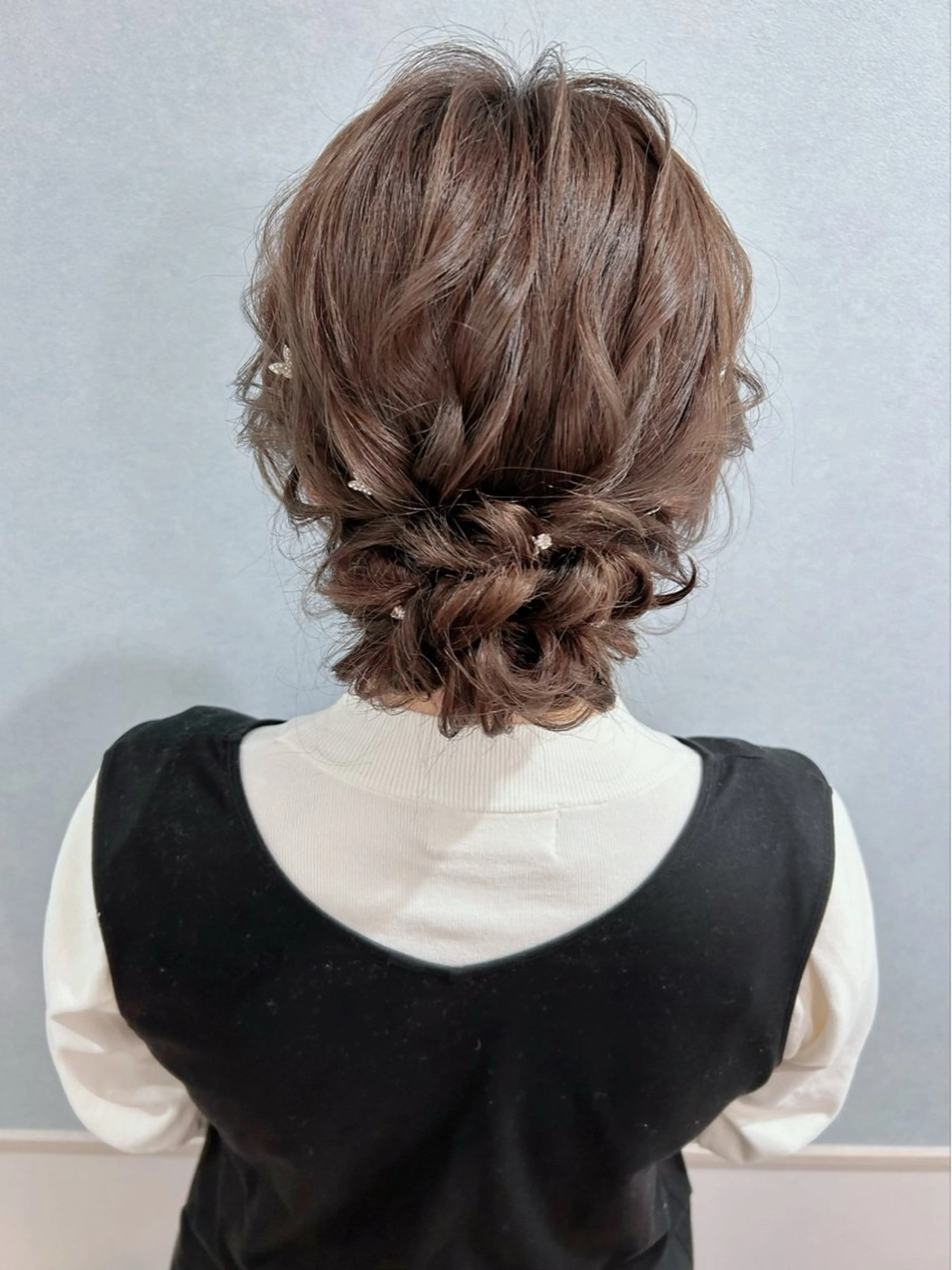 セミロング ヘアアレンジ セットサロン      ラフテル所属・大阪/ヘアアレンジ /似合わせset💐のヘアスタイル