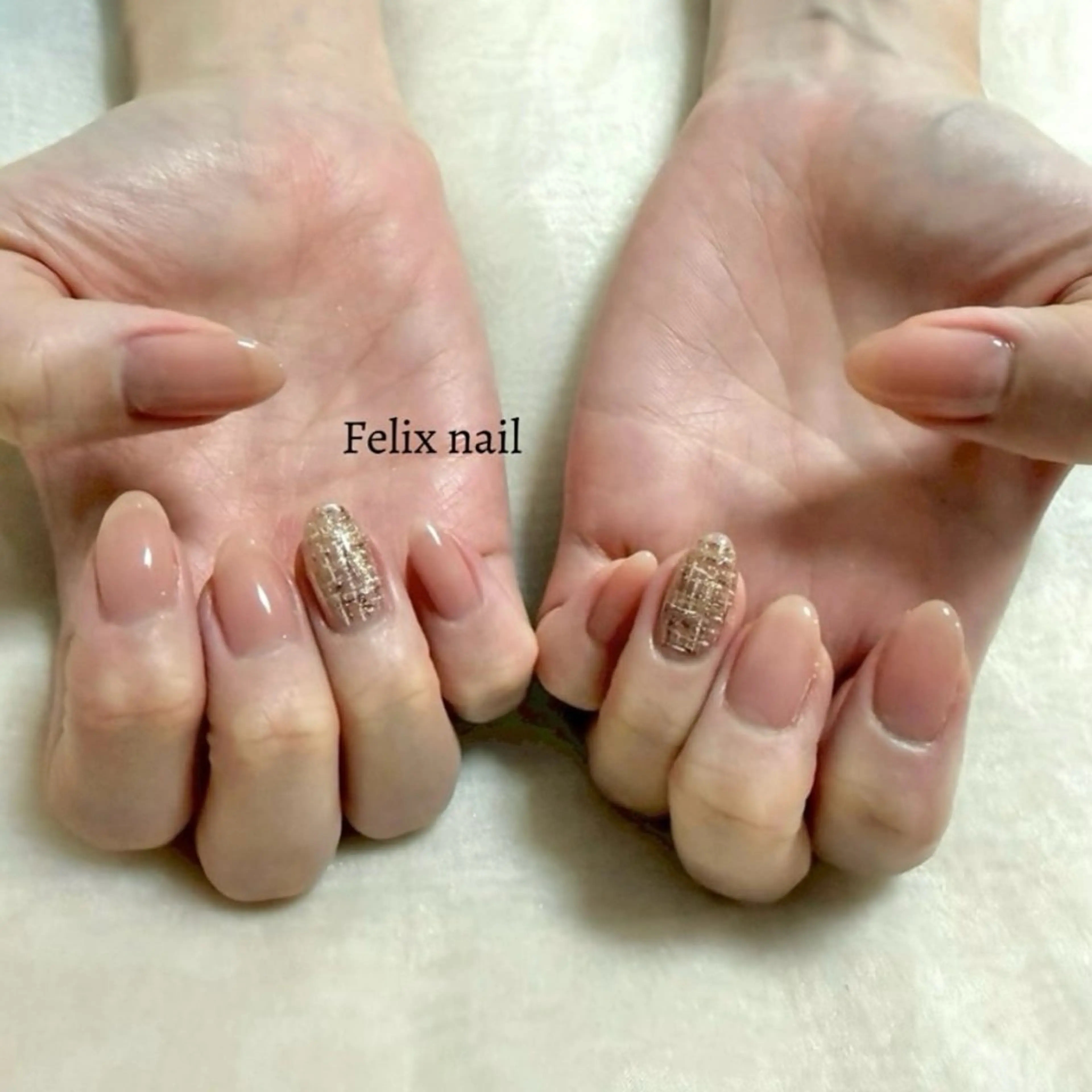 ネイル ハンドネイル フェリックスネイル 大人綺麗/トレンドのネイルデザイン