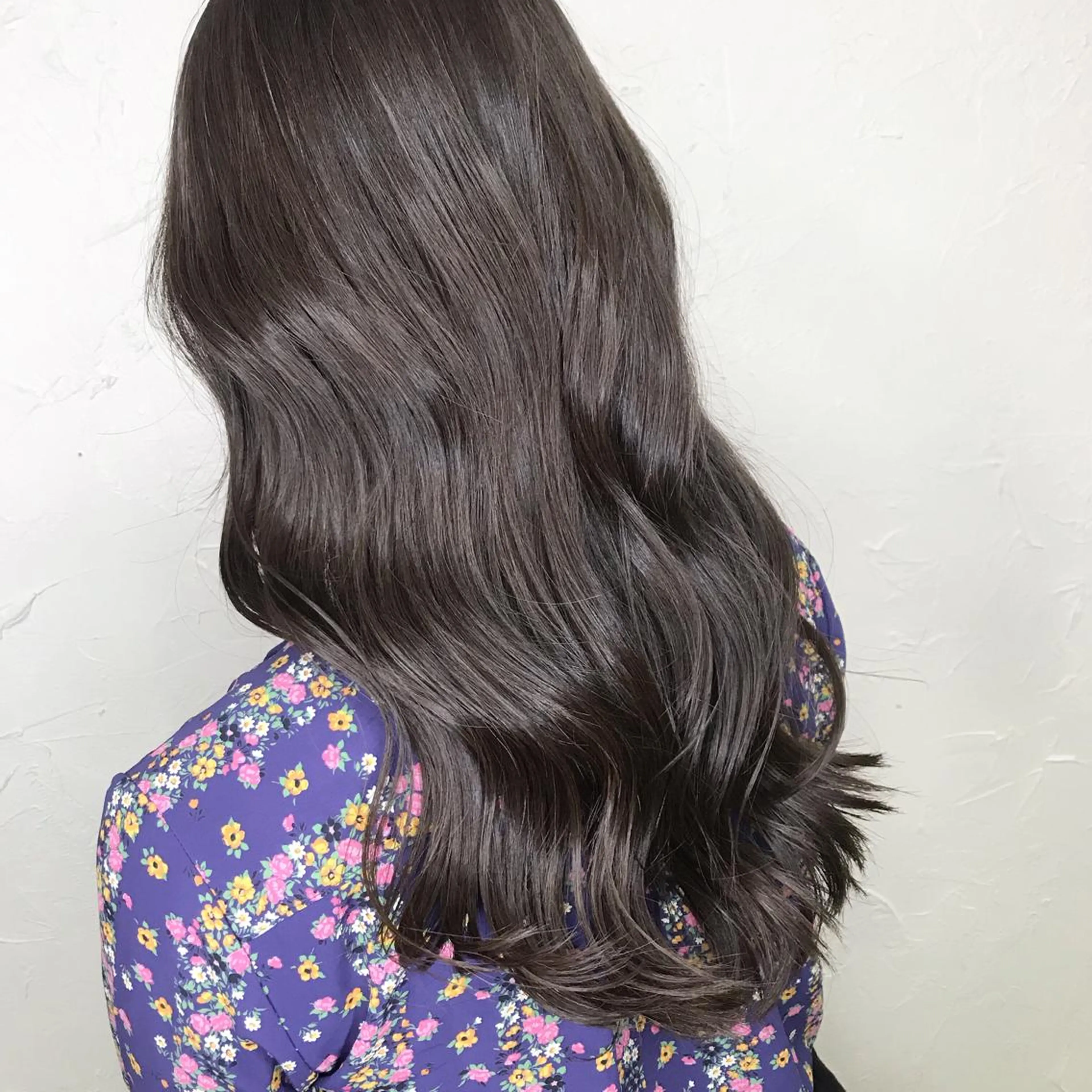 ロング カラー 透明感カラー 映える顔周りカット ♥️韓国ヘア"ちぇるのヘアスタイル