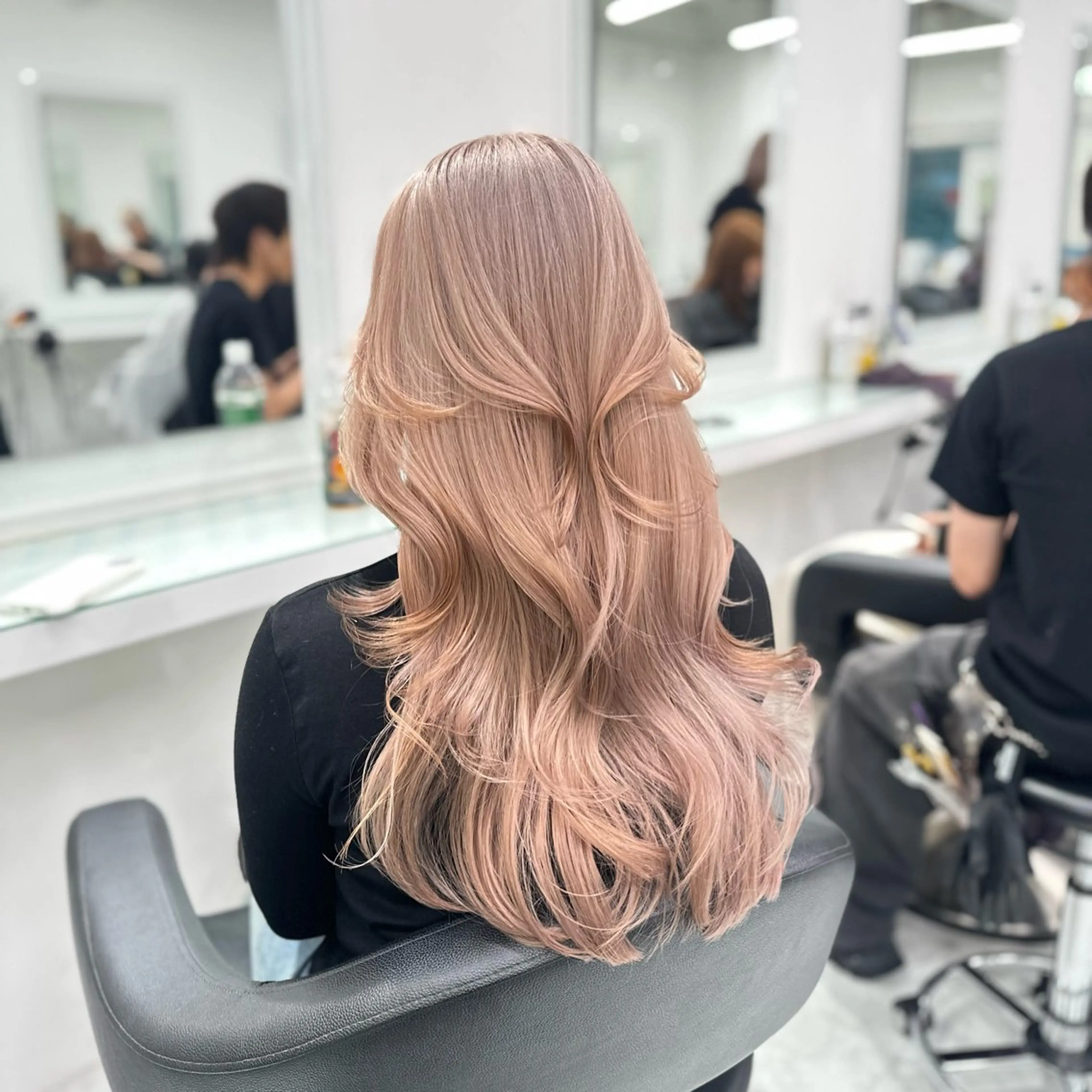 ロング カラー ヘアカラー トリートメント ヘッドスパ ヘアセット ❄最強かわいいカラー ❄️MINA❄️のヘアスタイル
