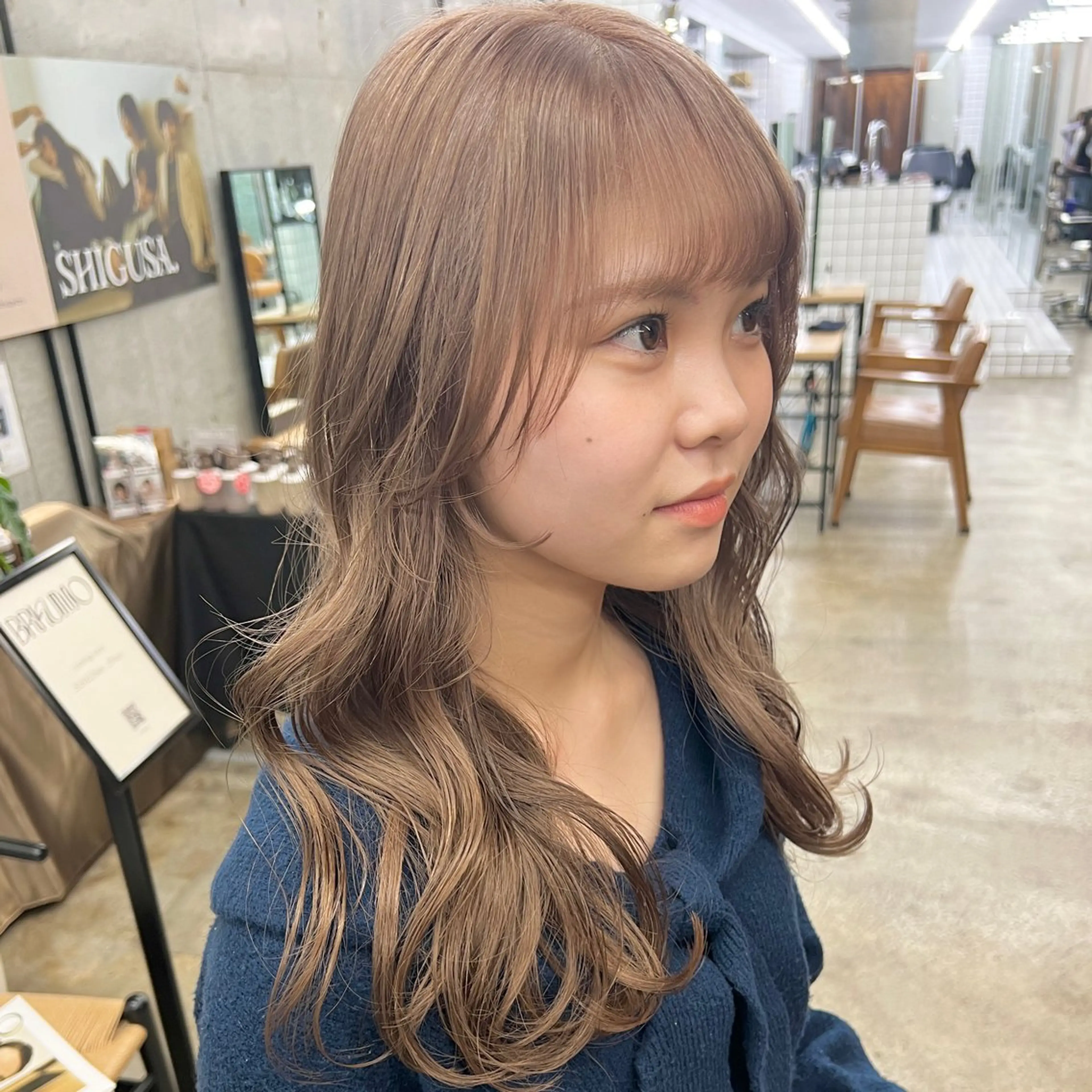 セミロング カラー カット ヘアカラー トリートメント 🍂顔まわりカットと ミルクティー🍼翔太のヘアスタイル