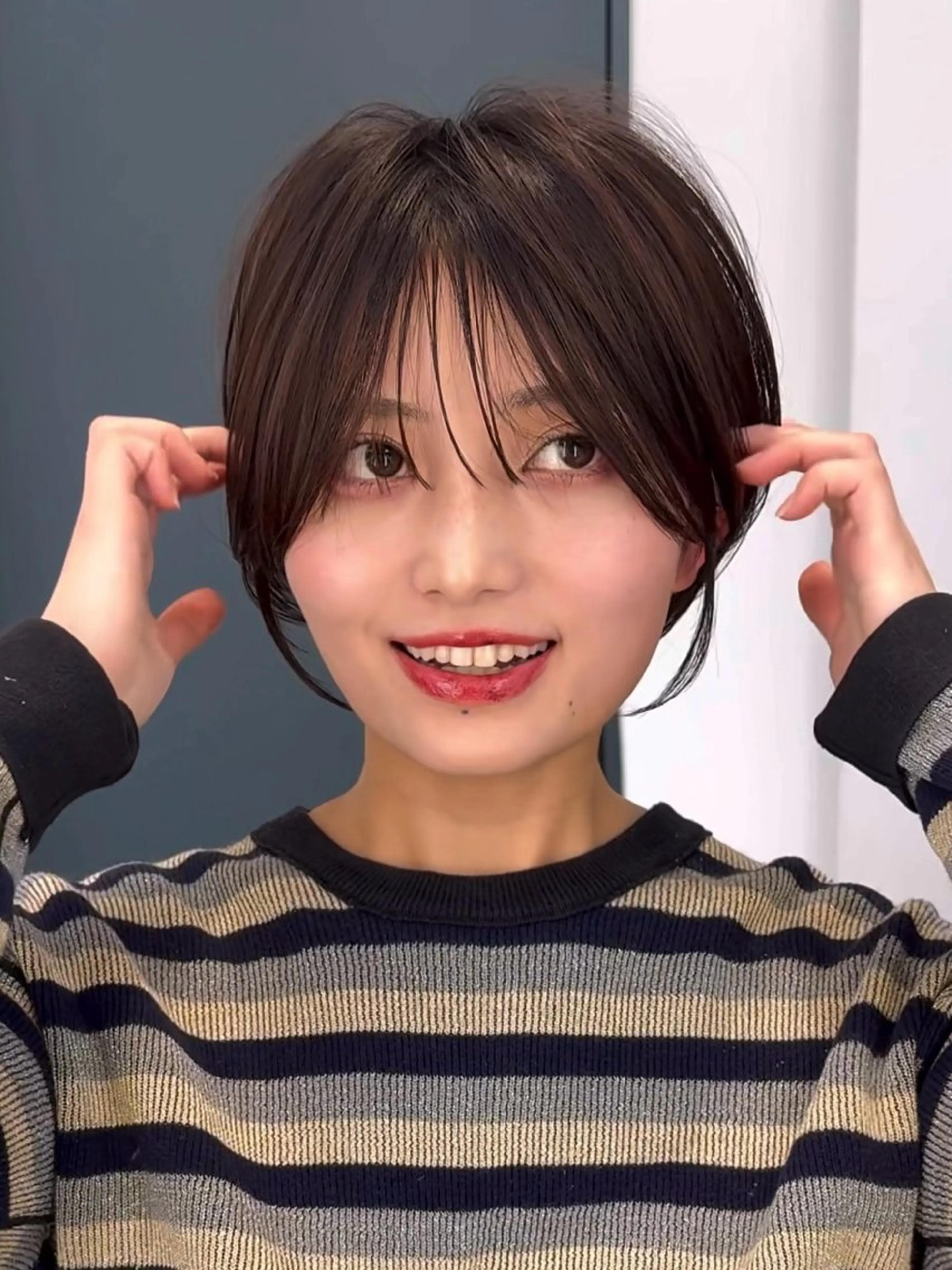 ショート パーマ カット トリートメント ショートの匠 ✂️心斎橋・みねのヘアスタイル