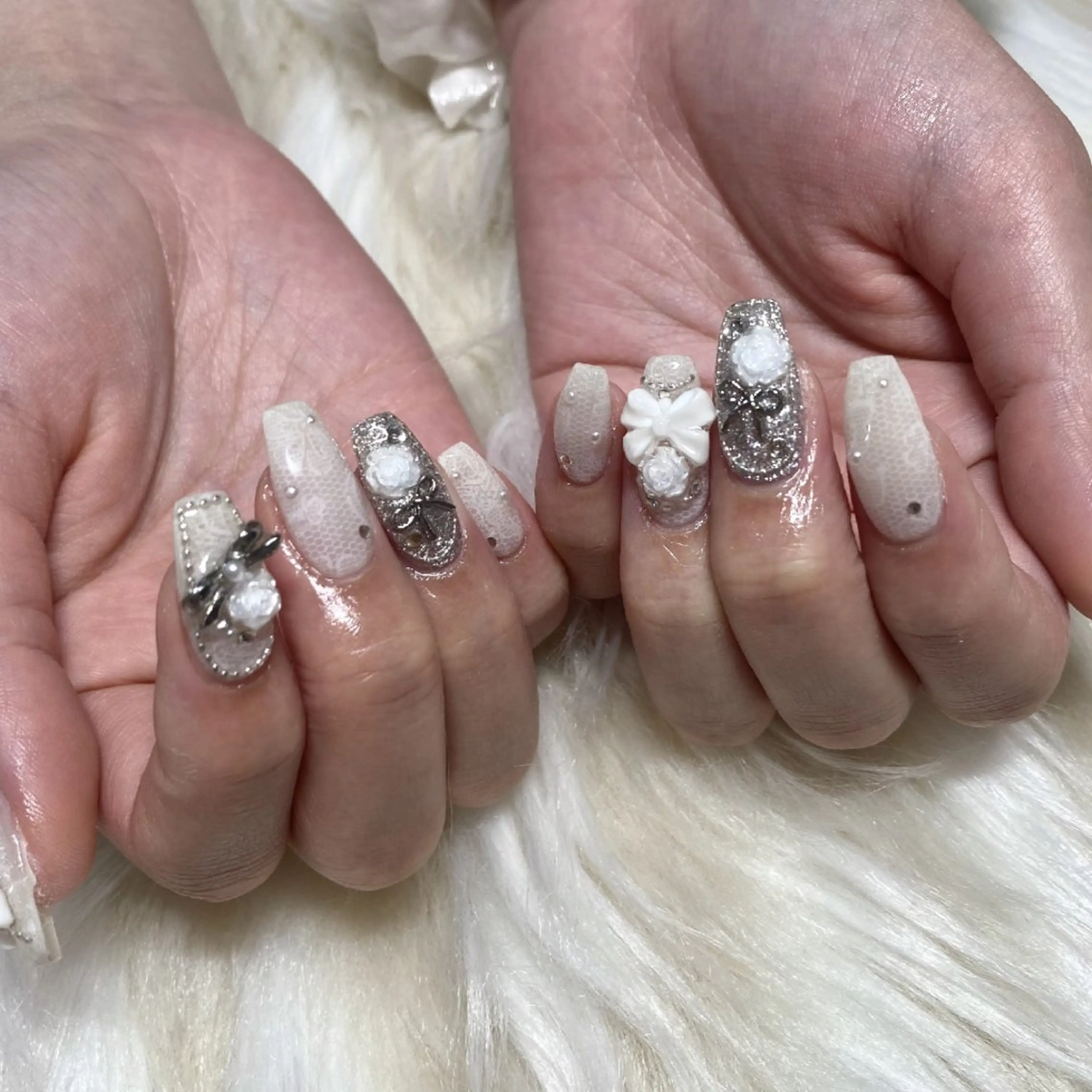 ネイル アートネイル 韓国ネイル マグネットネイル 夏ネイル ワンホンネイル ハンドネイル BelireMaa Nail&eyeのその他イメージ