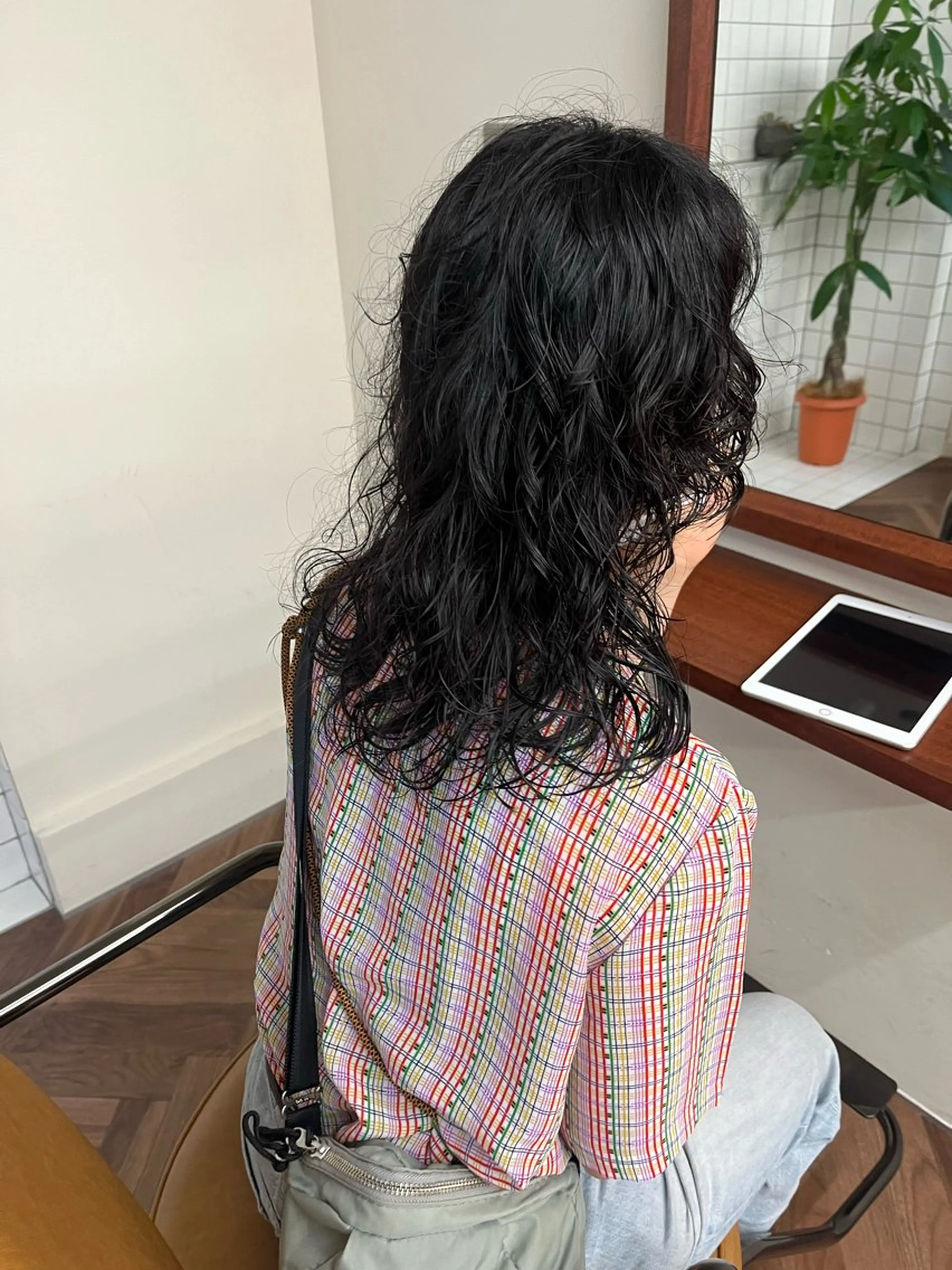 ロング パーマ カット パーマ ボブパーマ/パーマ ウルフパーマのヘアスタイル