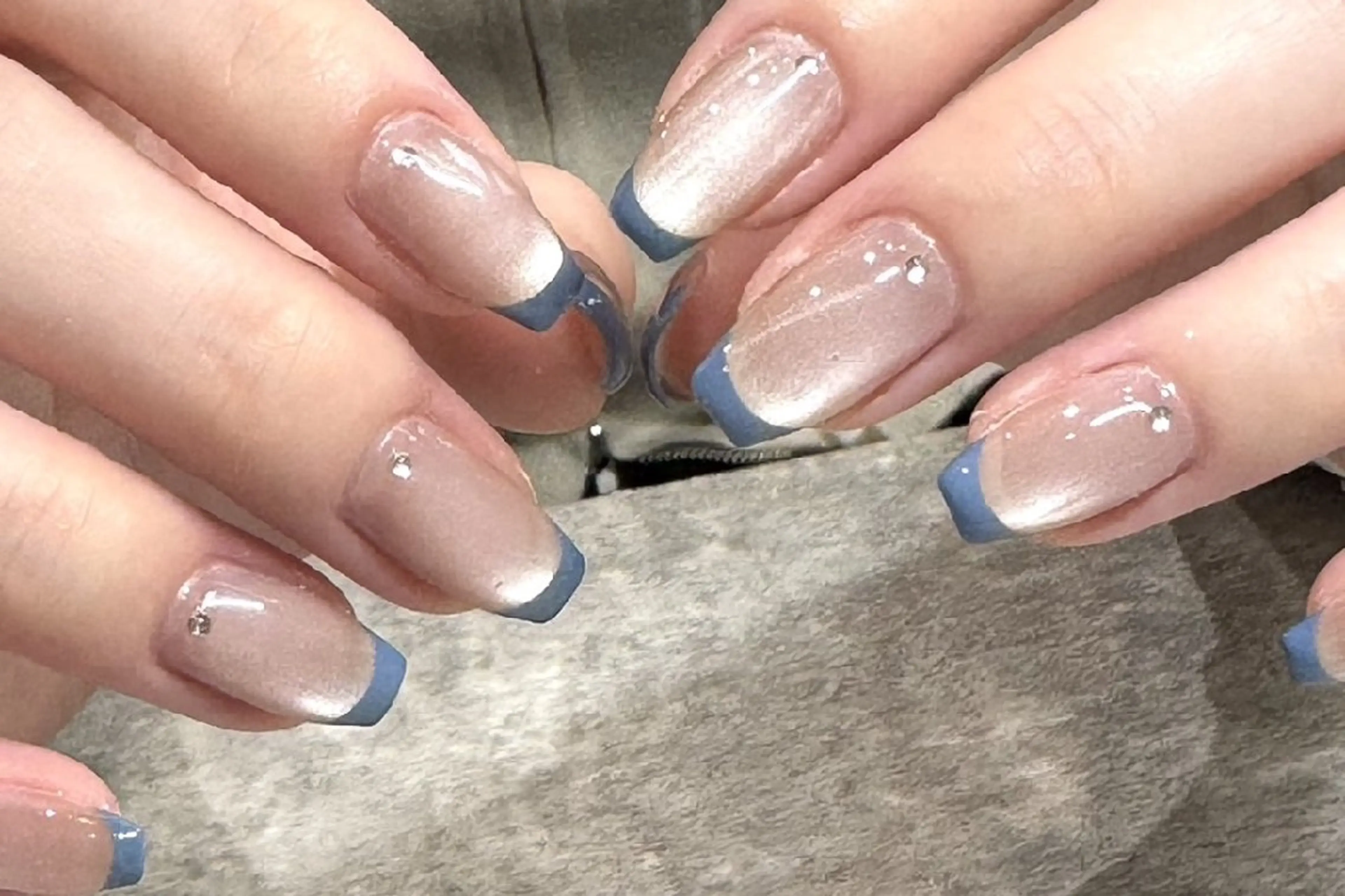 ネイル フレンチネイル マグネットネイル ワンカラーネイル ハンドネイル grace nail&eyelash salon所属・Ria .のネイルデザイン