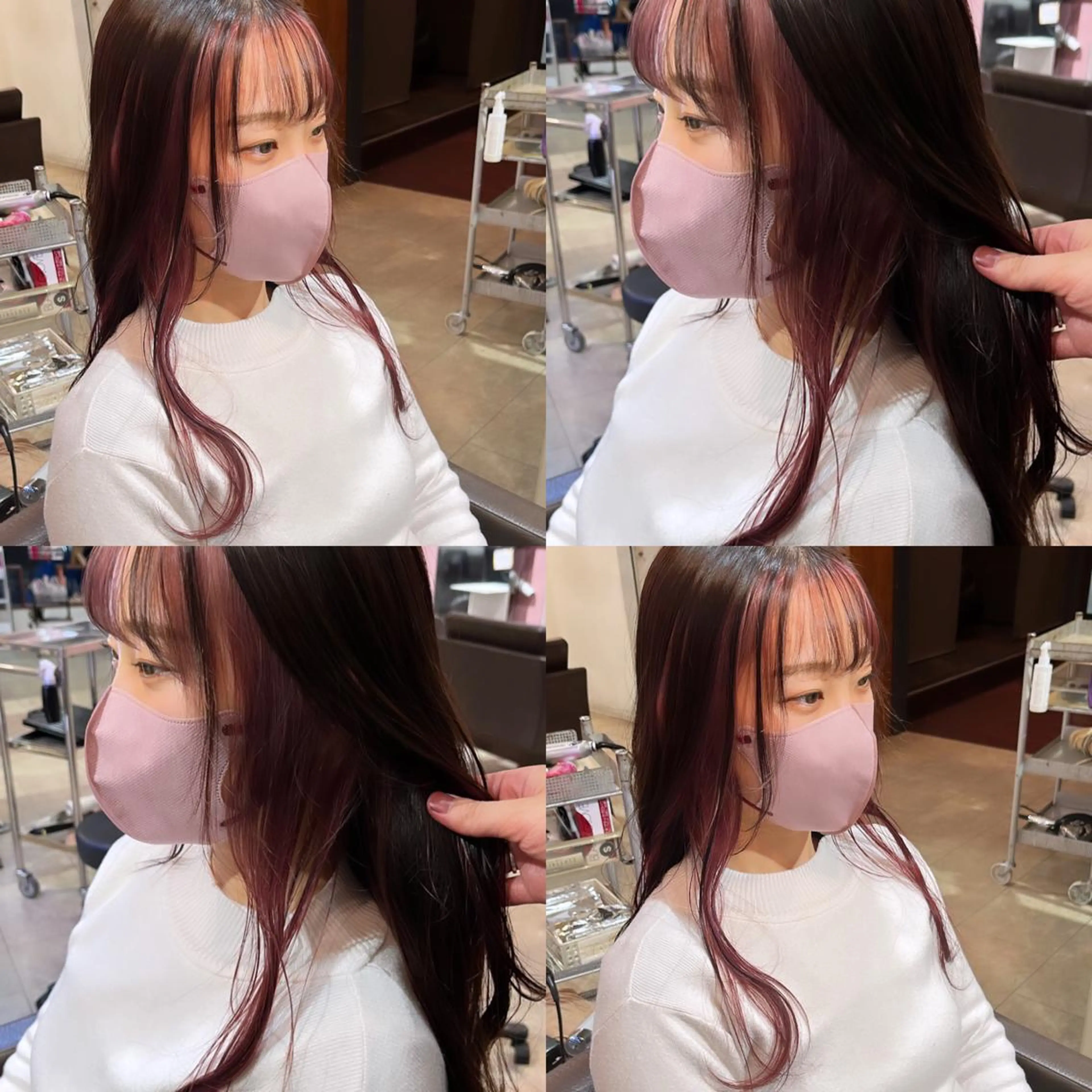 ロング カラー ヘアカラー トリートメント 髪質改善･縮毛矯正 特化･ユウシンのヘアスタイル