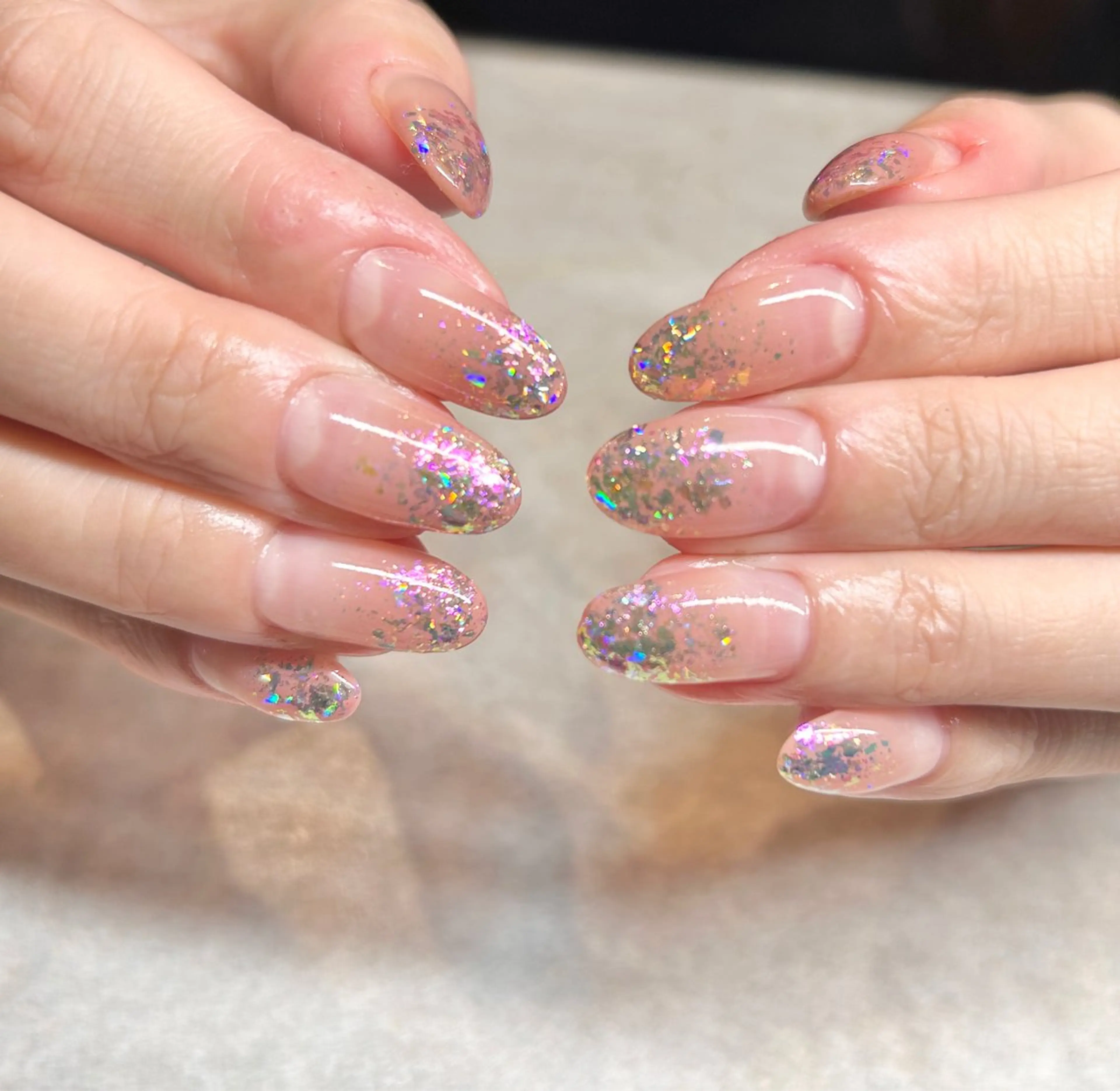 ネイル キラキラネイル ピンク ハンドネイル N.style所属・Ｎ. styleのネイルデザイン