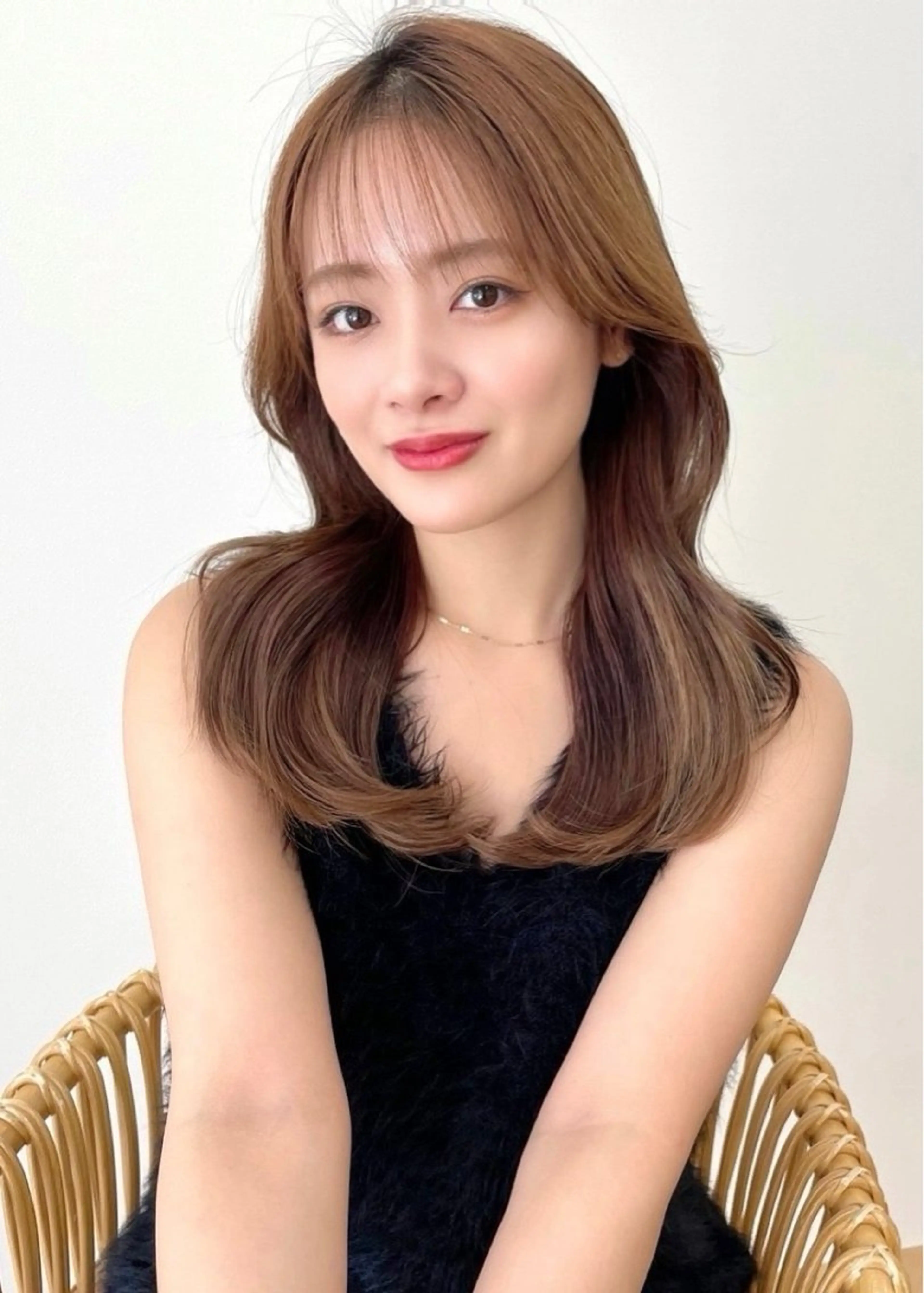 ロング ピンクカラー🩷 スパニスト🧴みきのヘアスタイル