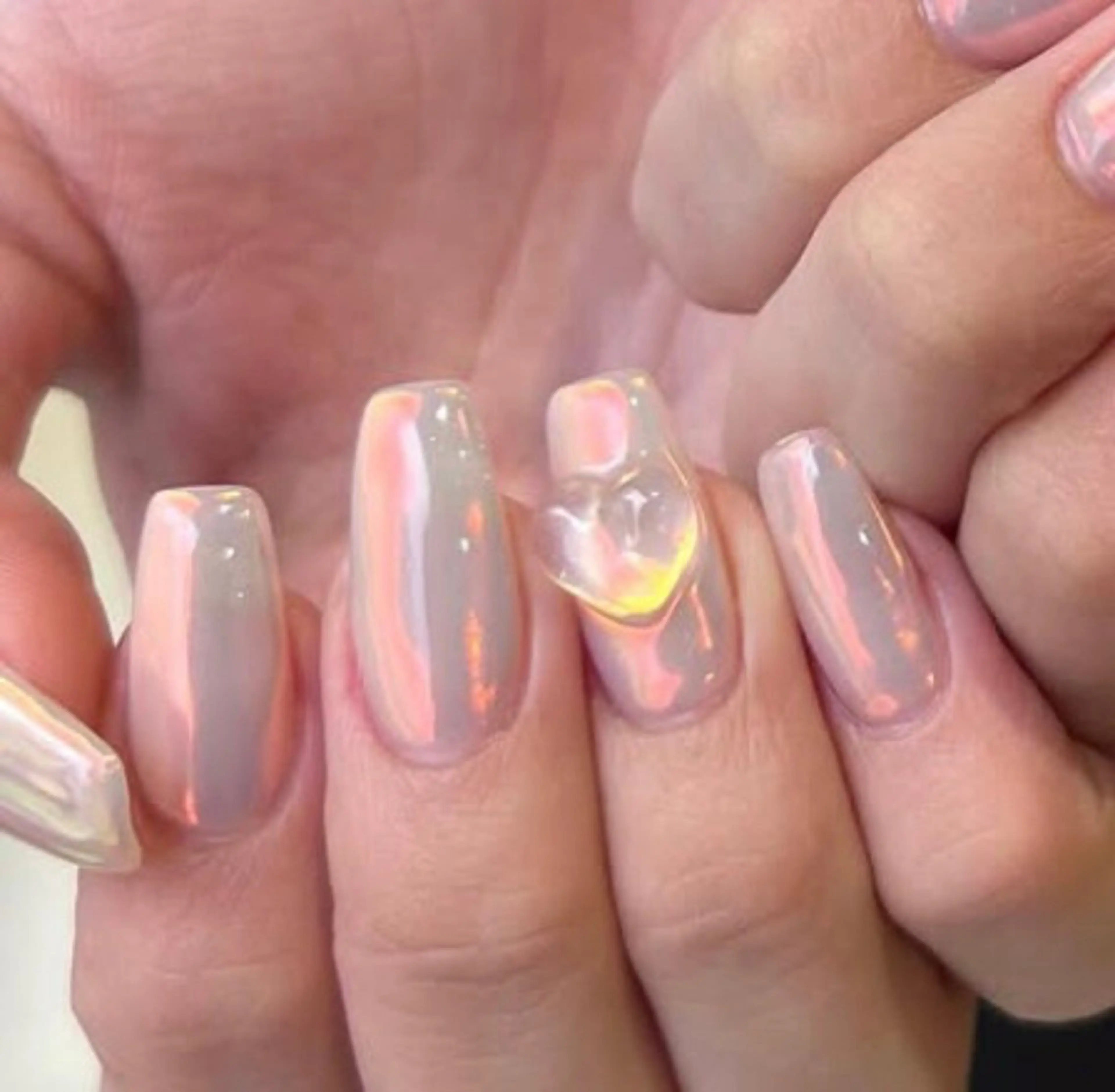 ネイル フットネイル フレンチネイル ジェルネイル ガラスフレンチ 韓国ネイル ハンドネイル ハンドケア 大門浜松町 ネイルのネイルデザイン