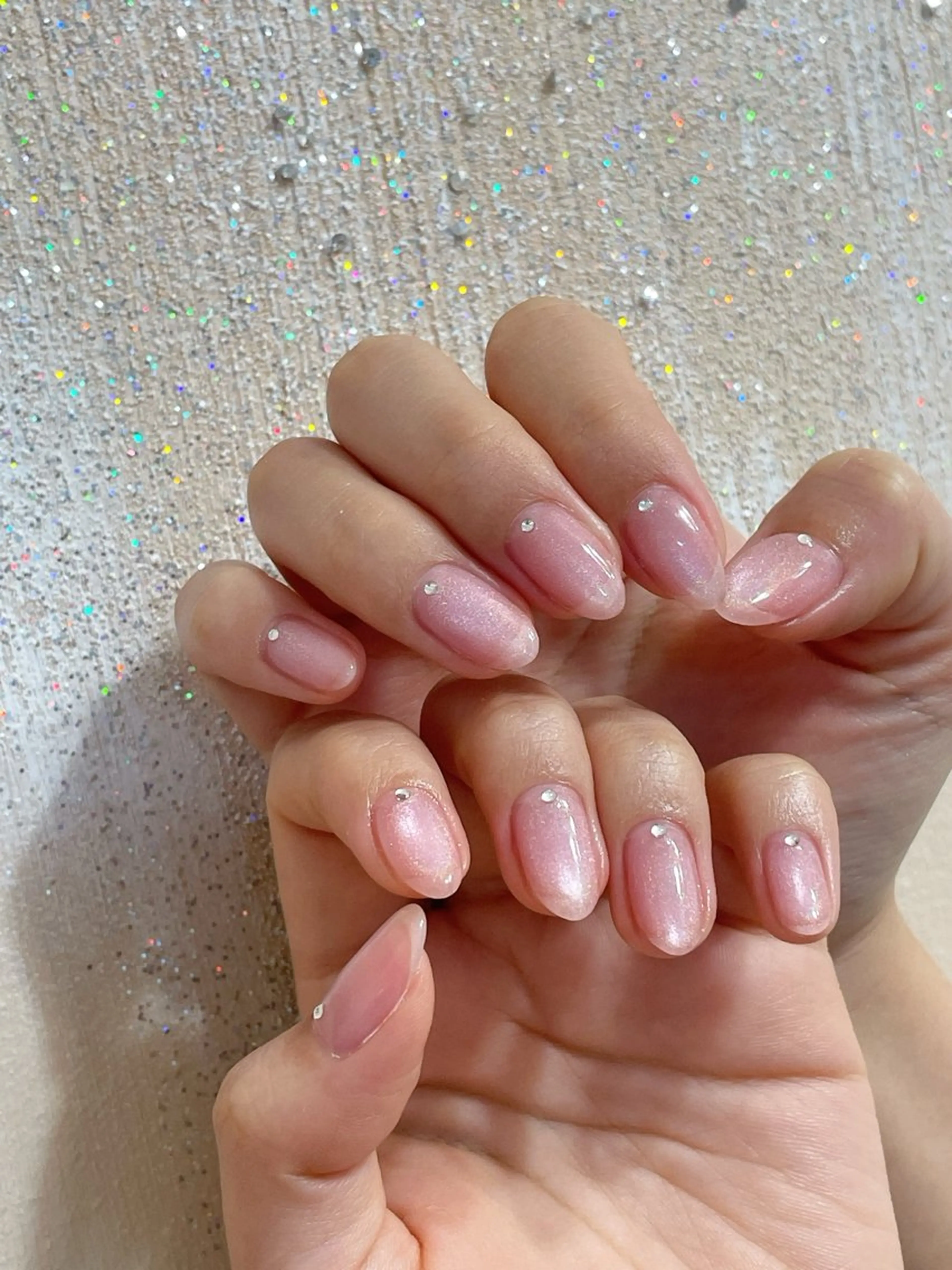 ネイル オーロラネイル フットネイル フレンチネイル ジェルネイル マグネットネイル ハンドネイル Mogu nail 二子玉川のネイルデザイン