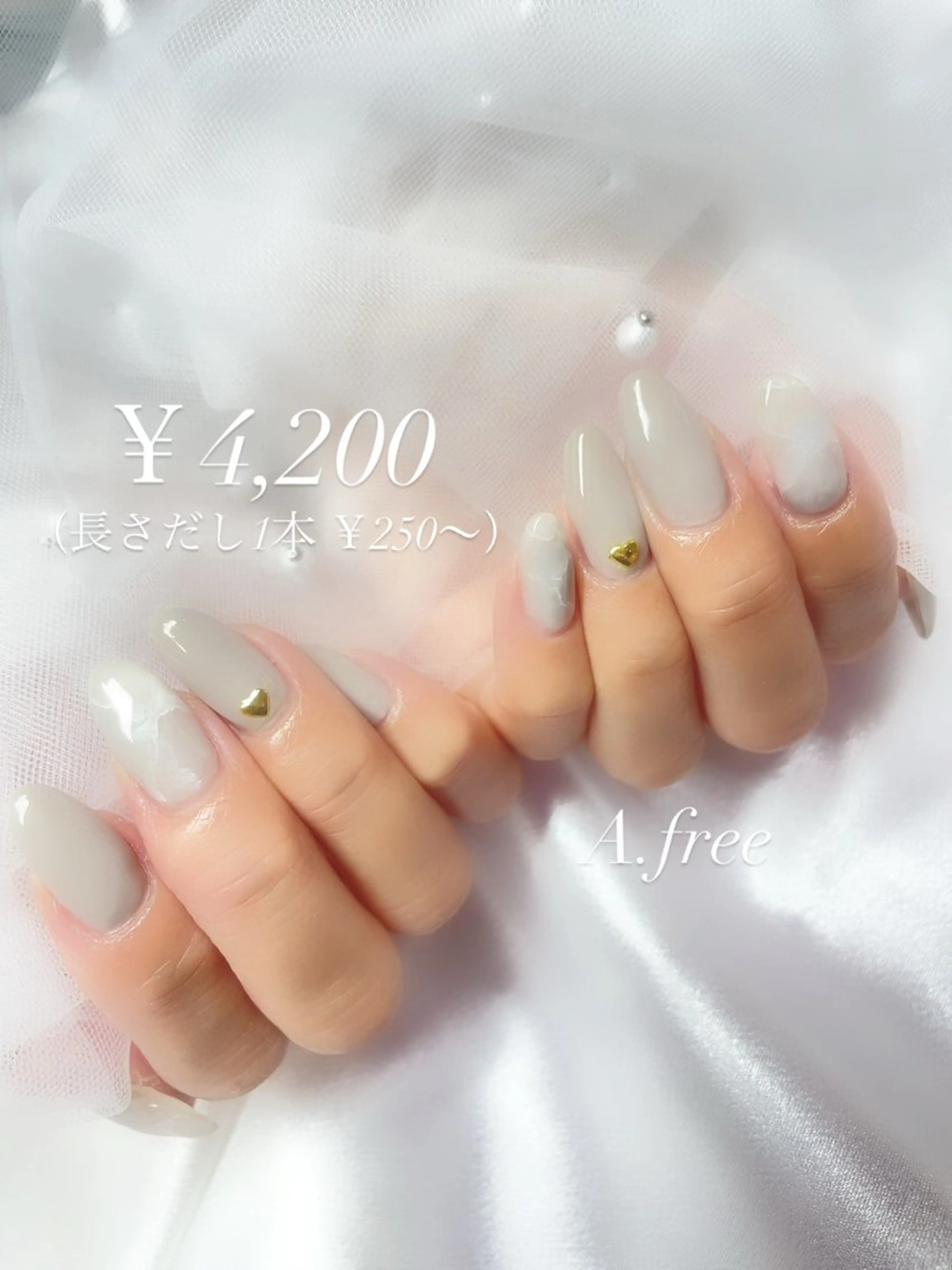 ネイル ジェルネイル 大理石ネイル(マーブル) ハンドネイル A.free✧*｡ アレルギー対応✧*｡のネイルデザイン
